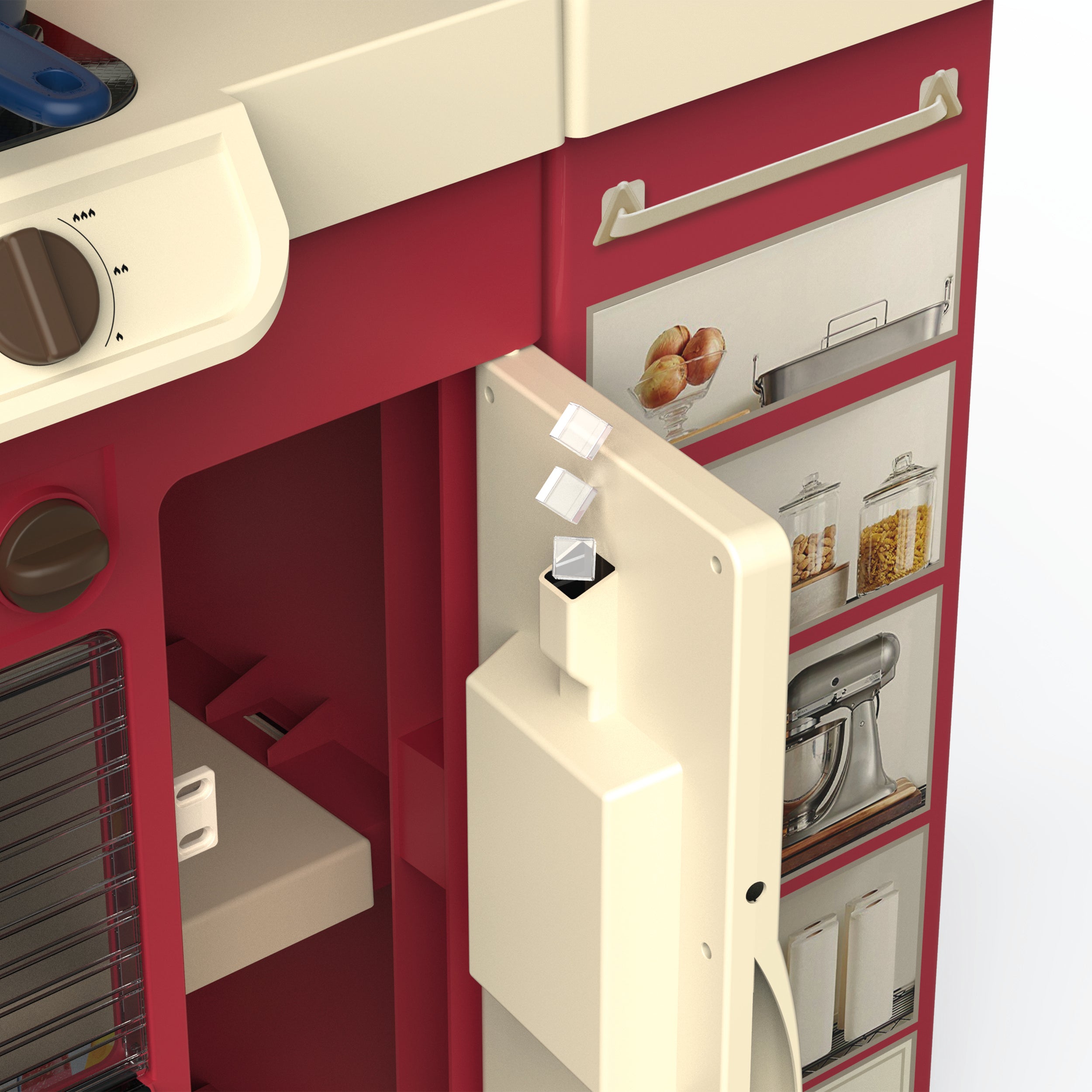 TU GIOCHI - Mini Chef Crea Delizie Cucina Giocattolo con Vapore, Acqua Vera e 71 Accessori