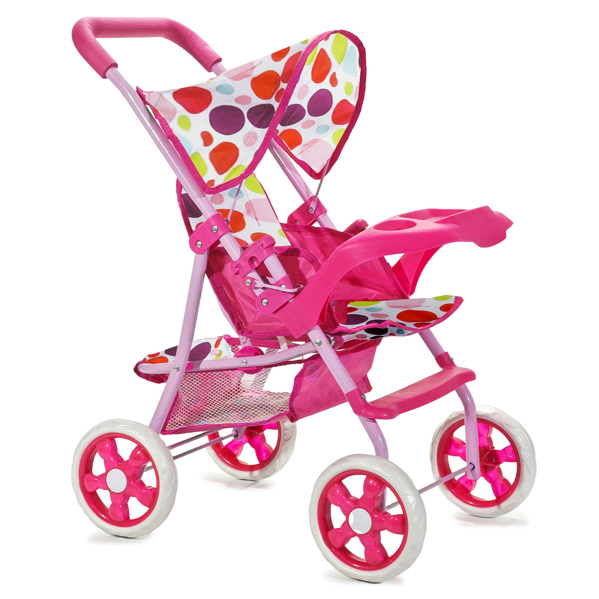 Mini Passeggino Con Ombrelloni Per Bambole &ndash; Scala 1:12 &ndash; Casa Delle Bambole E Giardino Delle Fate