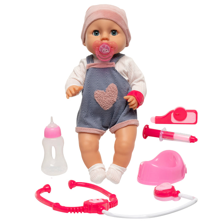 TU GIOCHI - Bebè Bua Bambolotto Interattivo con Luci, Suoni e Accessori