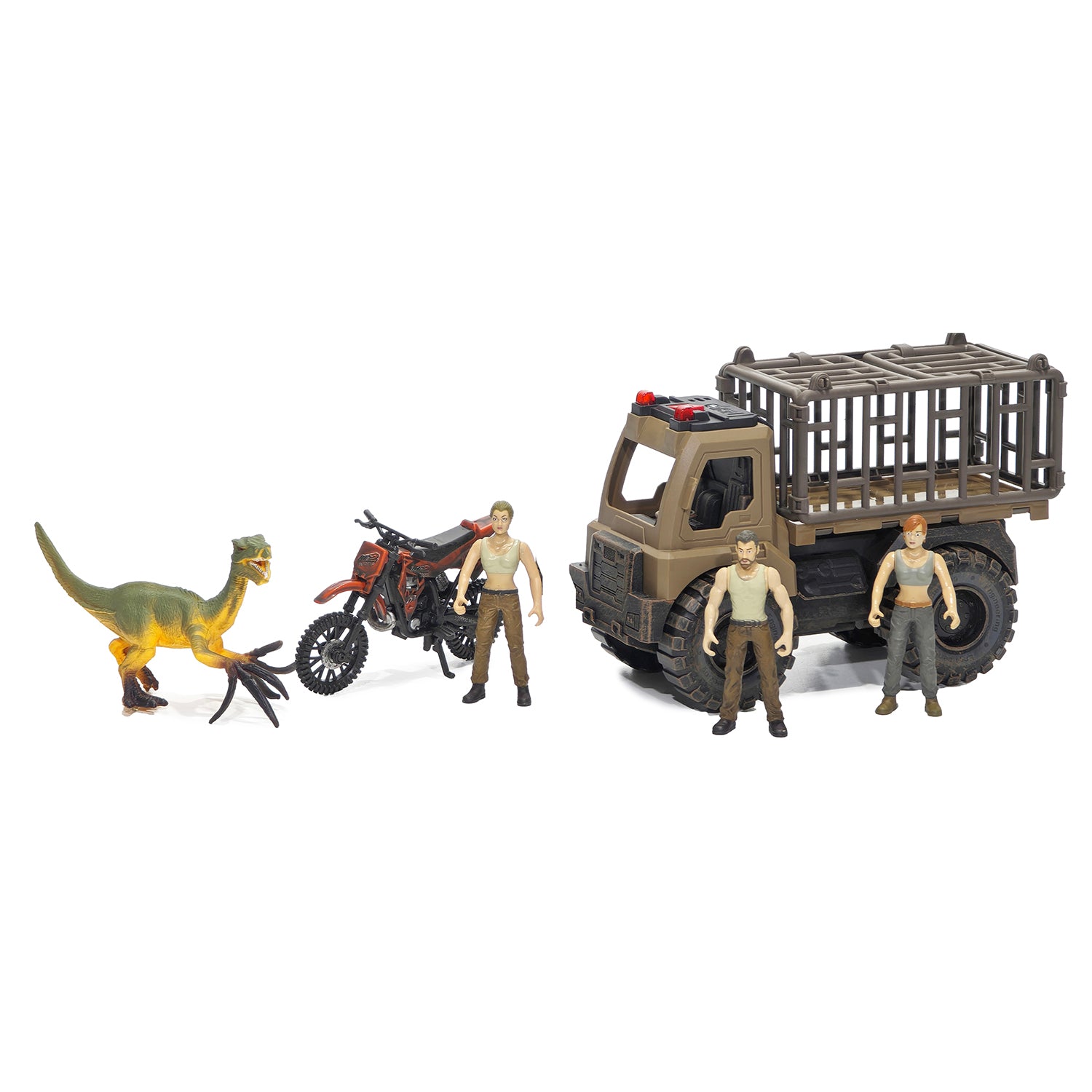 TU GIOCHI - Back The Jurassic Era Camion Dino Transport con Luci, Suoni e Accessori