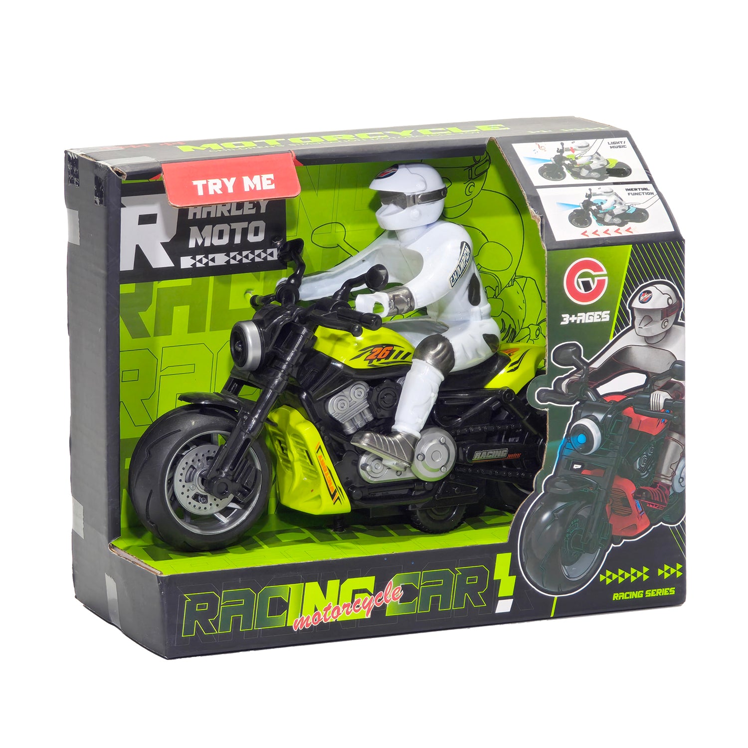 TU GIOCHI - Racing Motorcycle Harley Moto Elettrica con Luci e Suoni