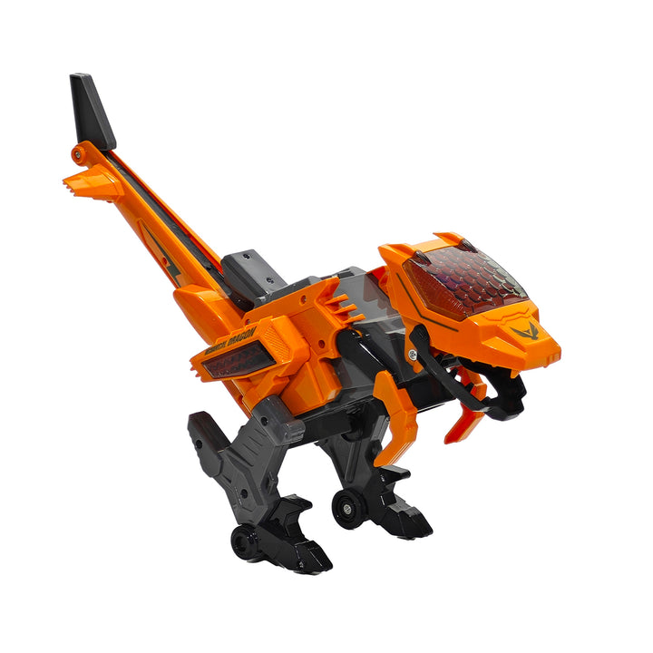 TU GIOCHI - Dino Deformation Robot Helicopter Dinosauro Trasformabile con Luci LED e Suoni