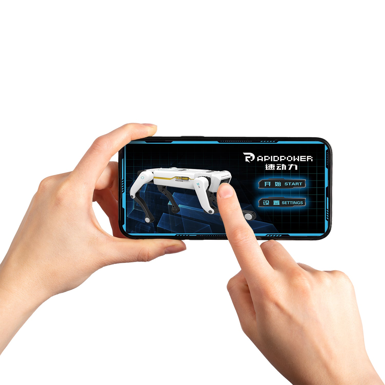 TU GIOCHI - Zenix Cyber Dog Interattivo Cane Robot con App, Comandi Vocali e Telecomando