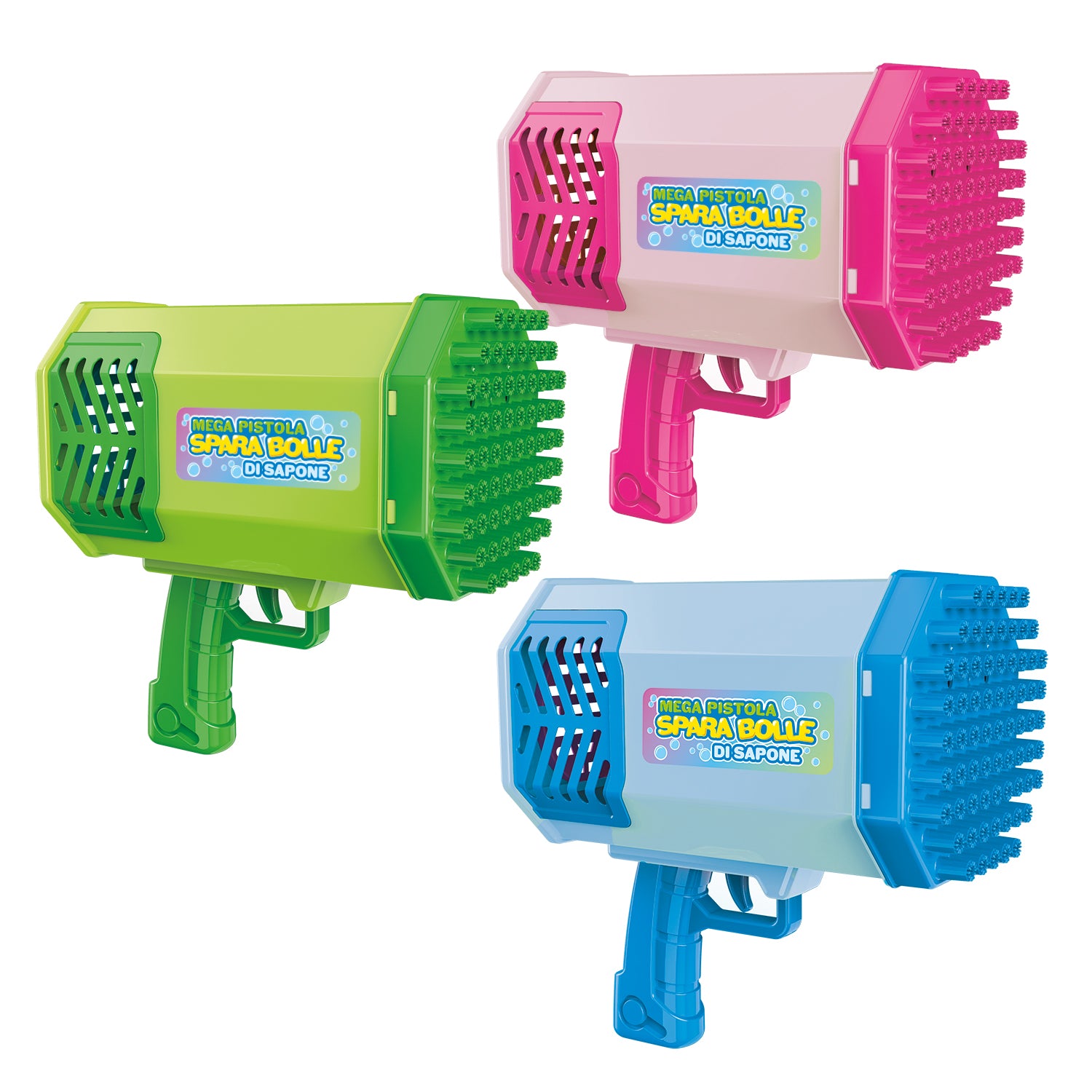 TU GIOCHI - Pistola Spara Bolle di Sapone 69 Fori
