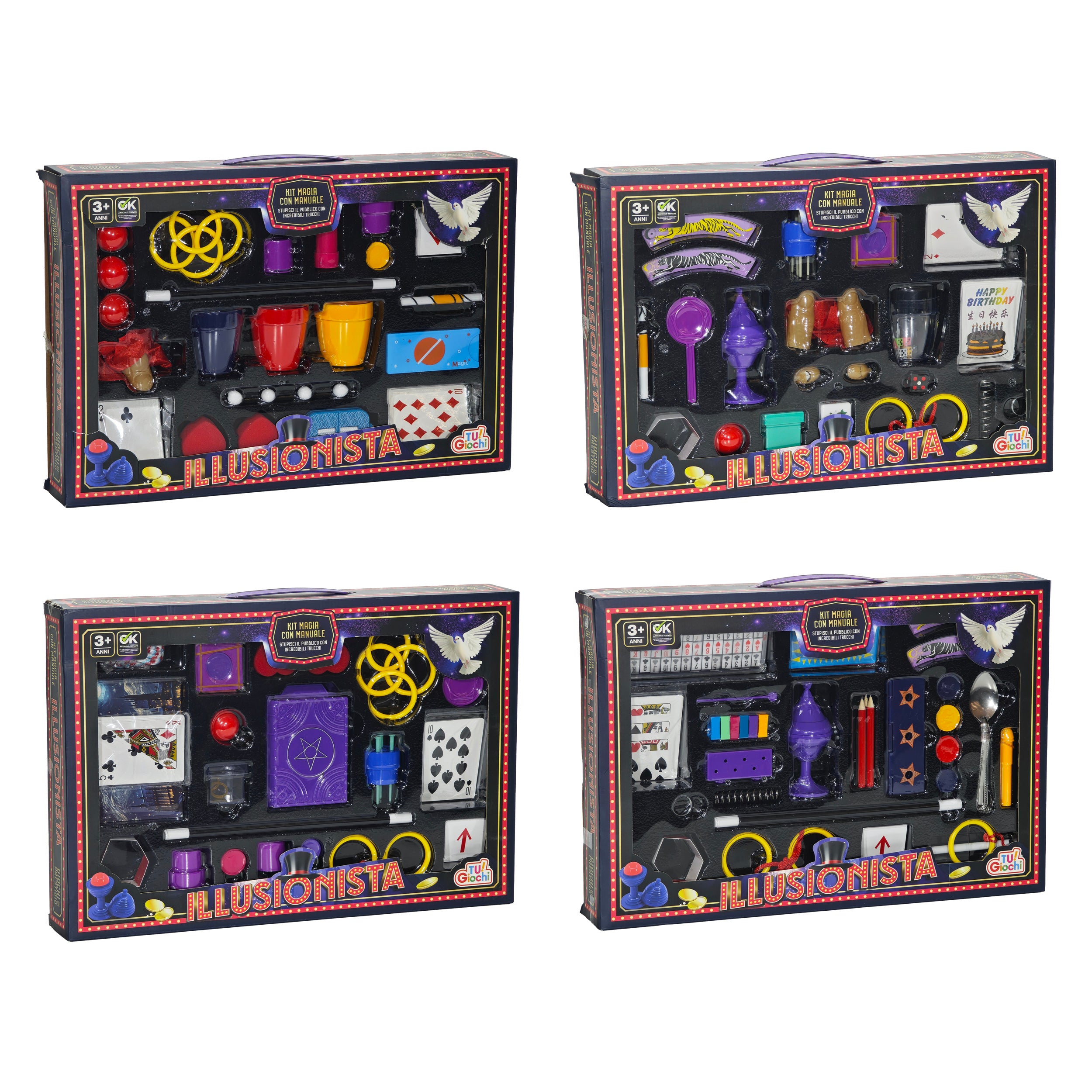 TU GIOCHI - Illusionista Kit Magia per Bambini con Manuale e Accessori