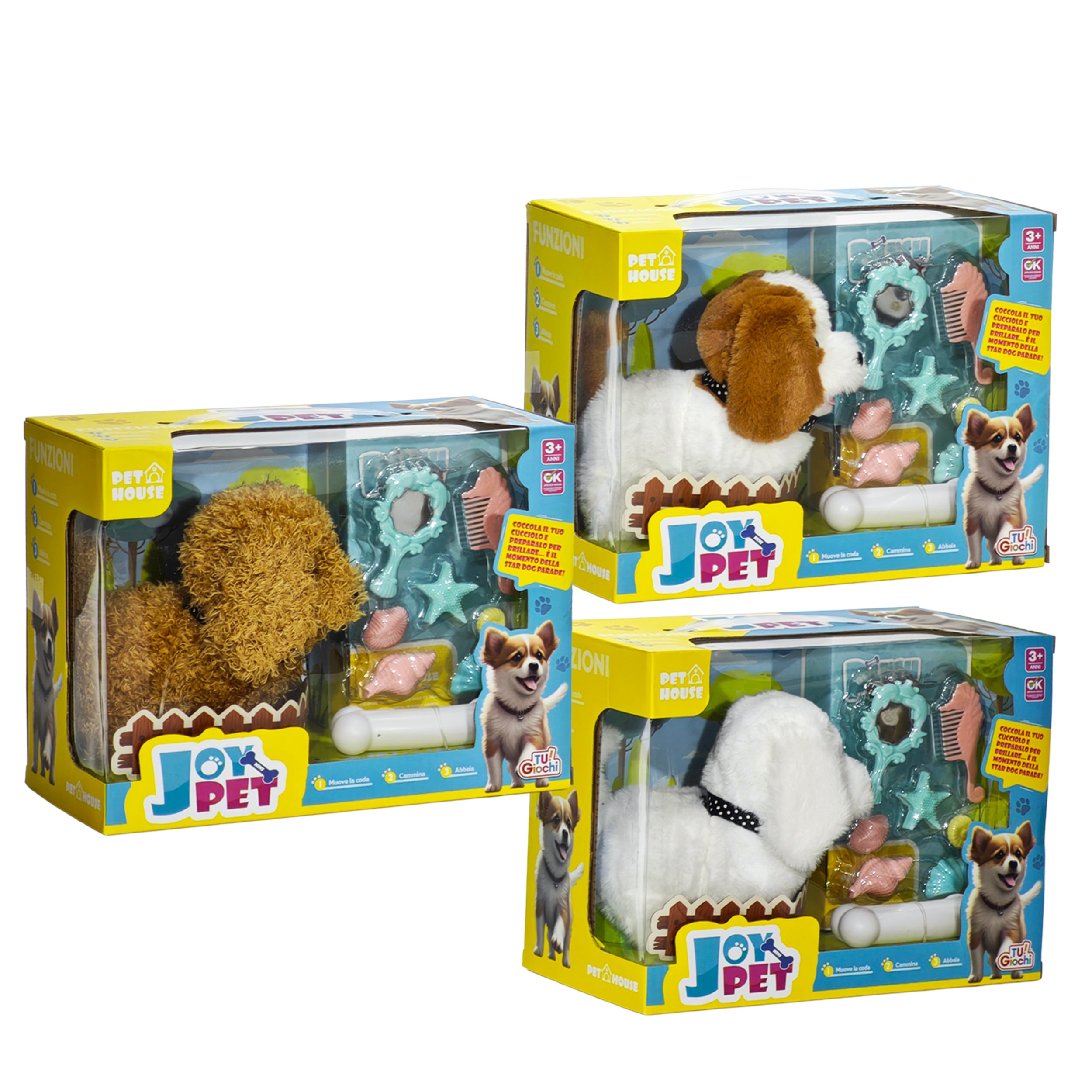 TU GIOCHI - Joy Pet Cagnolino Interattivo che Cammina e Abbaia
