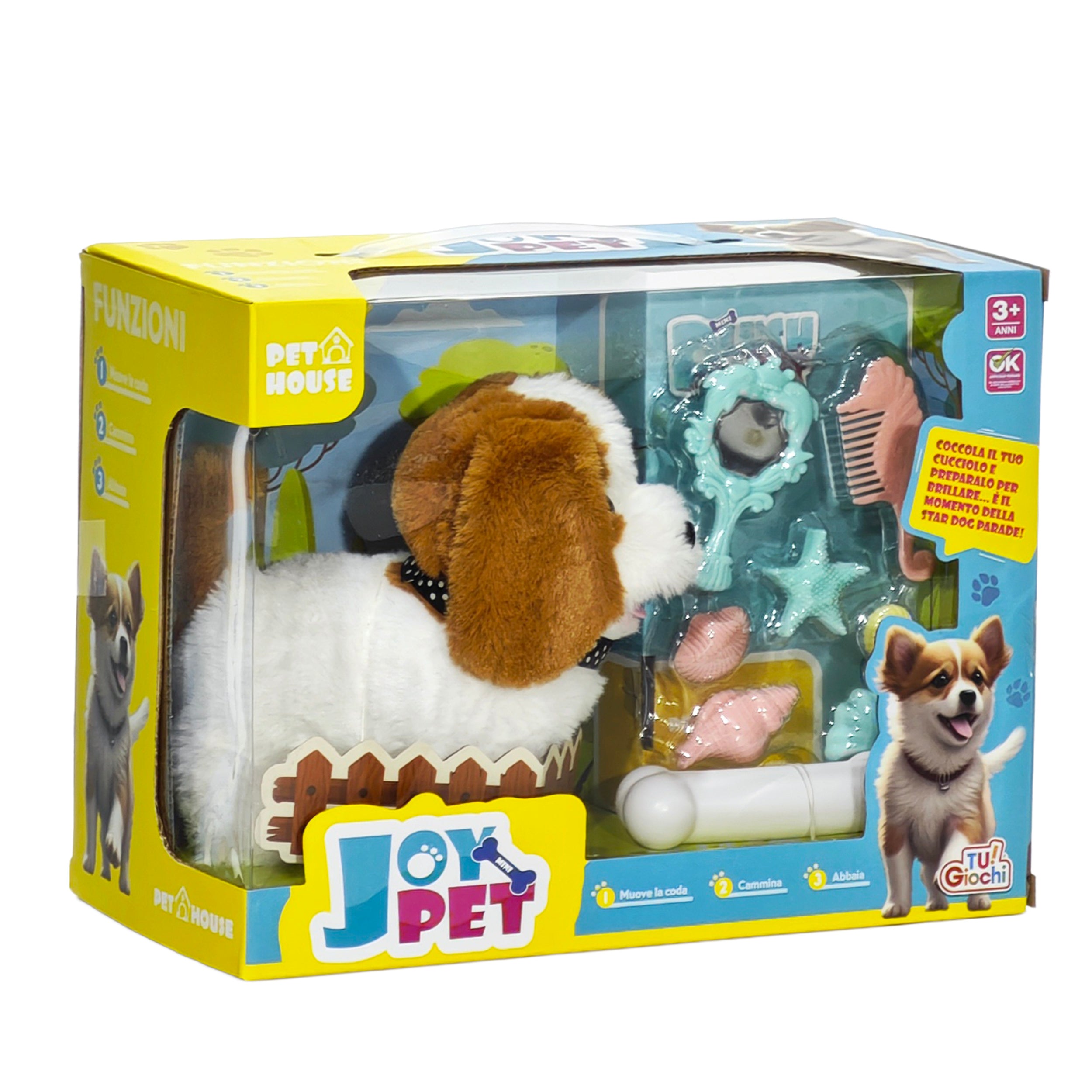 TU GIOCHI - Joy Pet Cagnolino Interattivo che Cammina e Abbaia