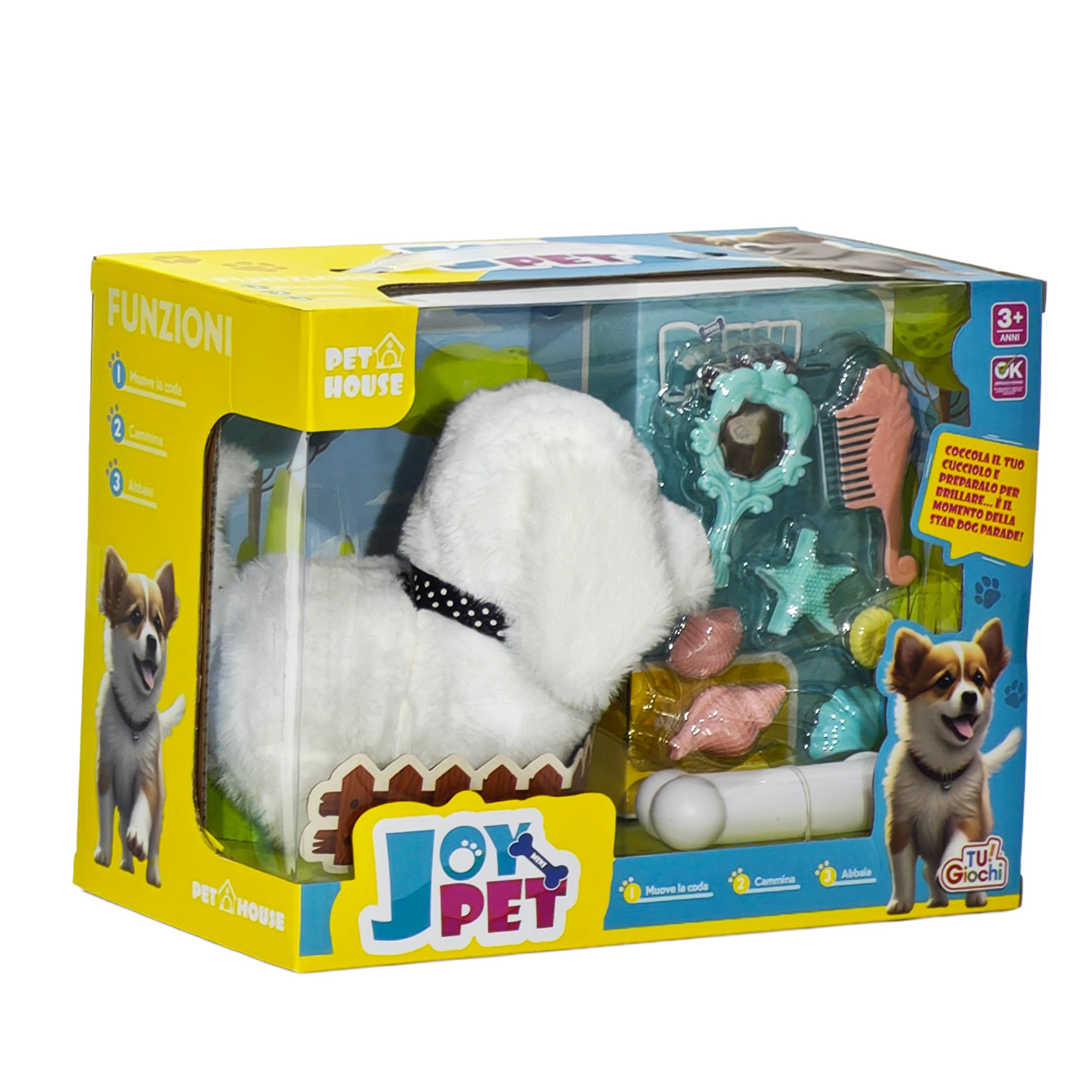TU GIOCHI - Joy Pet Cagnolino Interattivo che Cammina e Abbaia