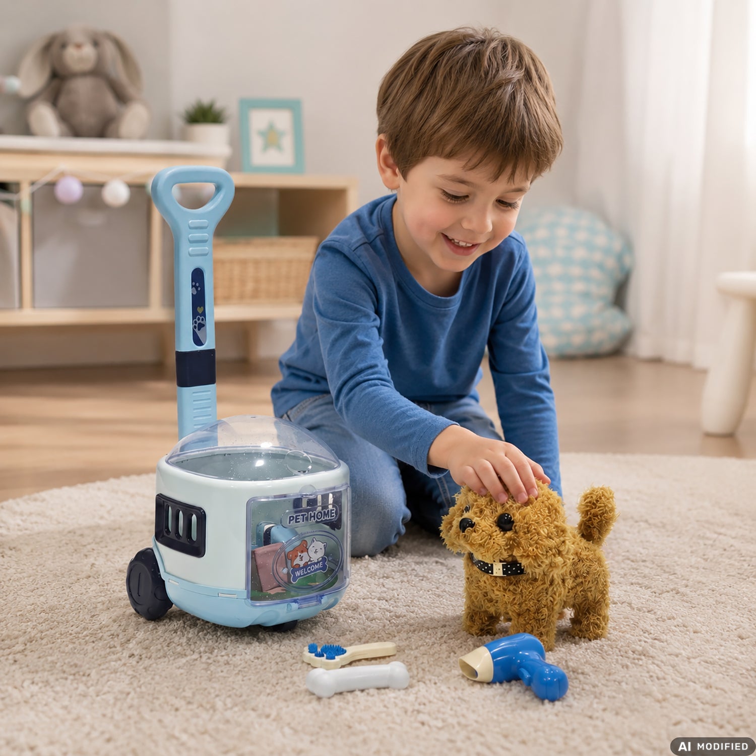 TU GIOCHI - Trolley Pet Milo Dog & Nimba Cat con Peluche Interattivo 3+ Anni