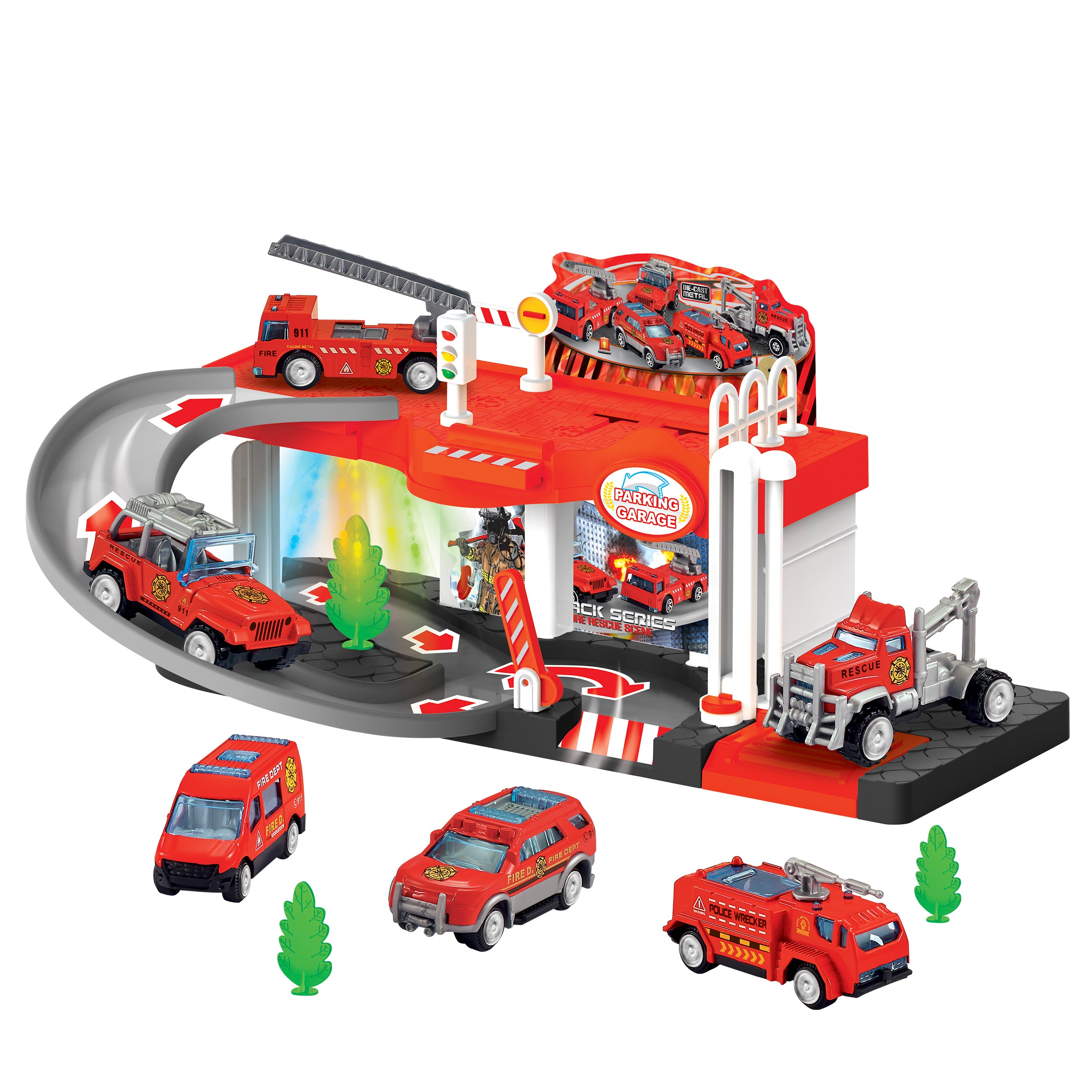 TU GIOCHI - Parking Garage Pista Parcheggio Multilivello con Luci e Suoni