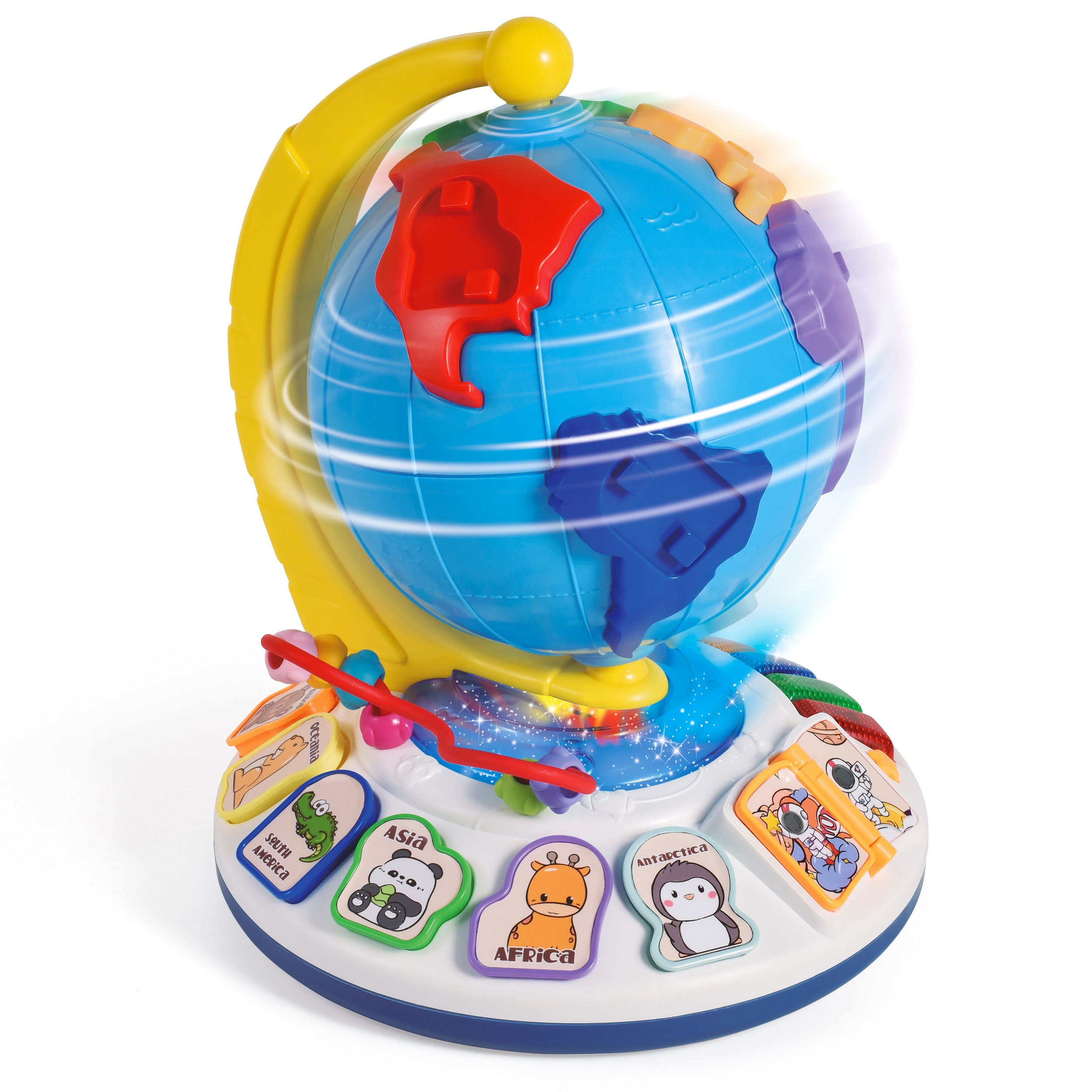 TU GIOCHI - Il Mappamondo degli Animali Gioco Educativo Luminoso e Musicale - Gioca & Impara