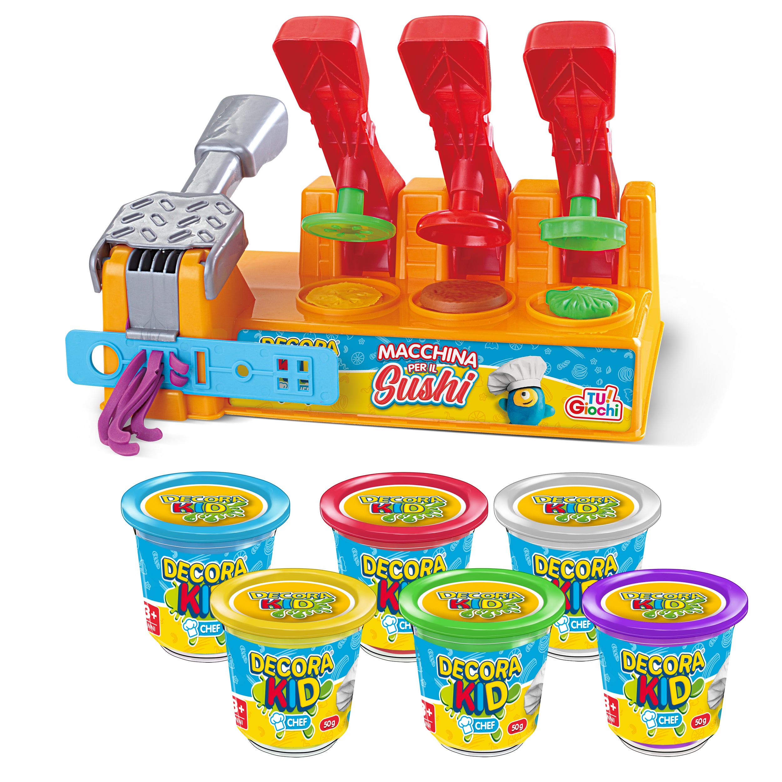 TU GIOCHI - Decora Kid Chef Macchina per il Sushi 16 Pezzi