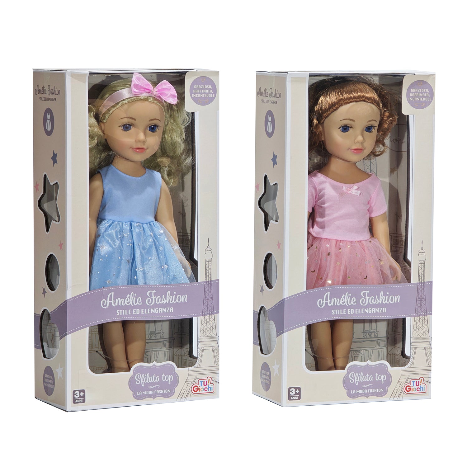 TU GIOCHI - Amélie Fashion Bambola Elegante h48 cm