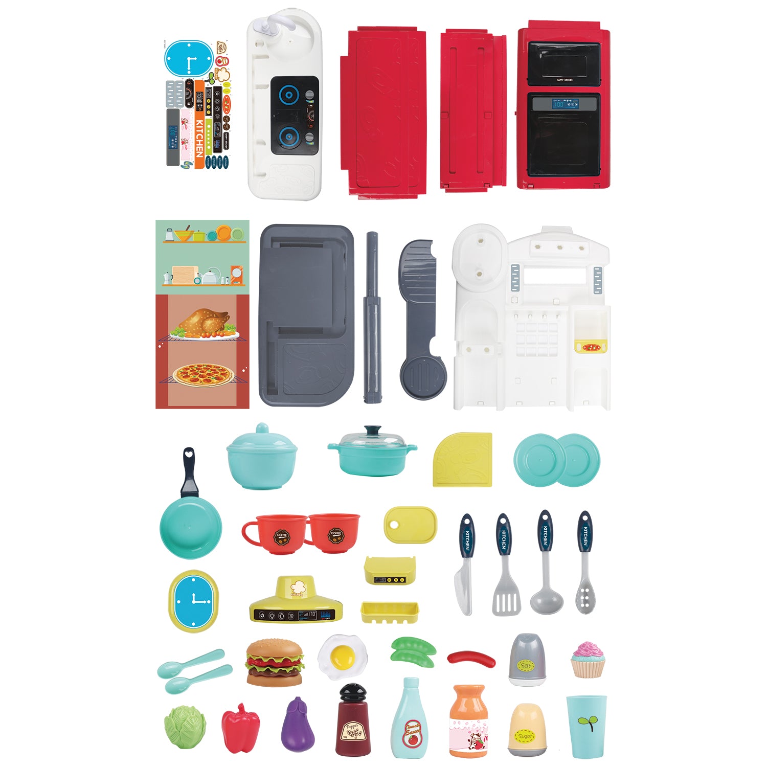 TU GIOCHI - Cucina CuciniAmo Insieme 50 pezzi - h76x51x20 cm