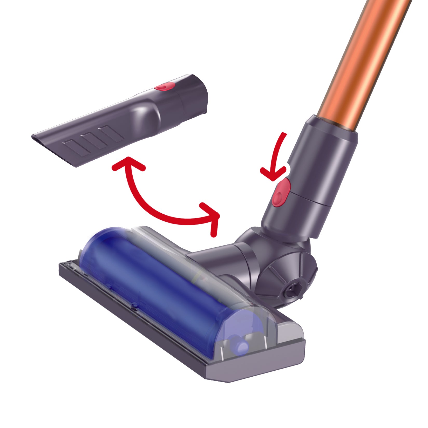 TU GIOCHI - Aspirapolvere Giocattolo senza fili con kit accessori 3 in 1 - Dolce Casa i piccoli elettrodomestici