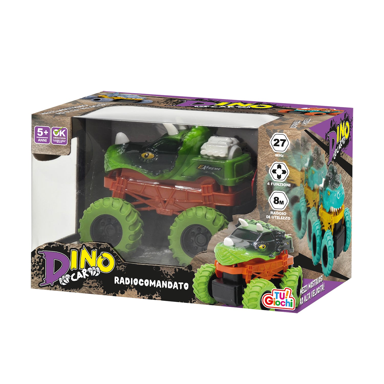 Giocattolo Dinosauro Con Pista Per Macchinine - Dino Cars Marble Run Per Bambini 1 2 Anni - Gioco Montessori Educativo Con Scivoli E Altalena - 2