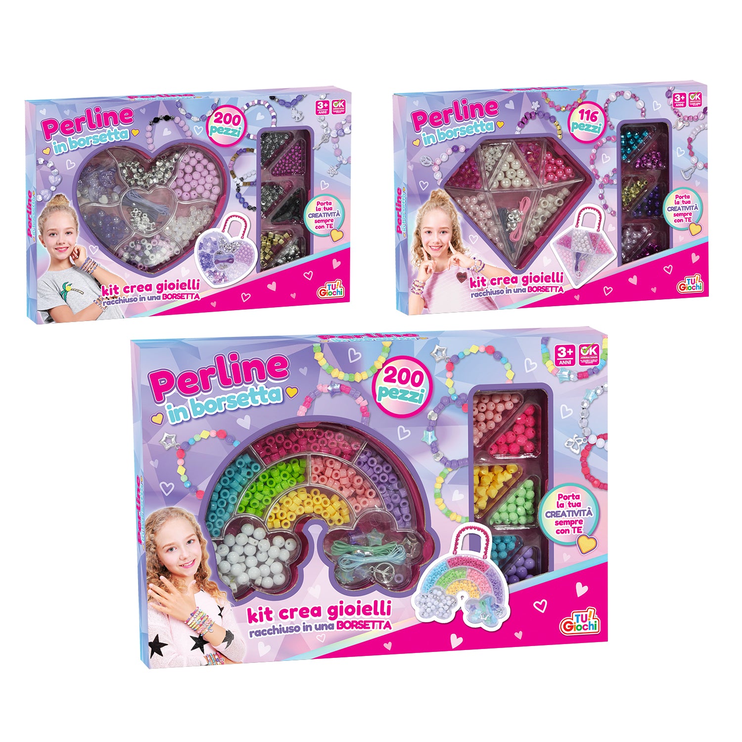 TU GIOCHI - Kit Perline in Borsetta