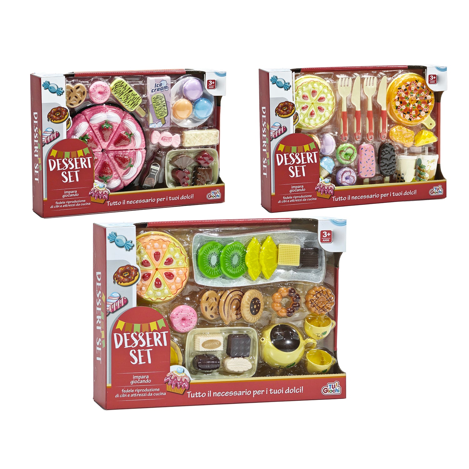 TU GIOCHI - Dessert Set Giocattolo con Accessori