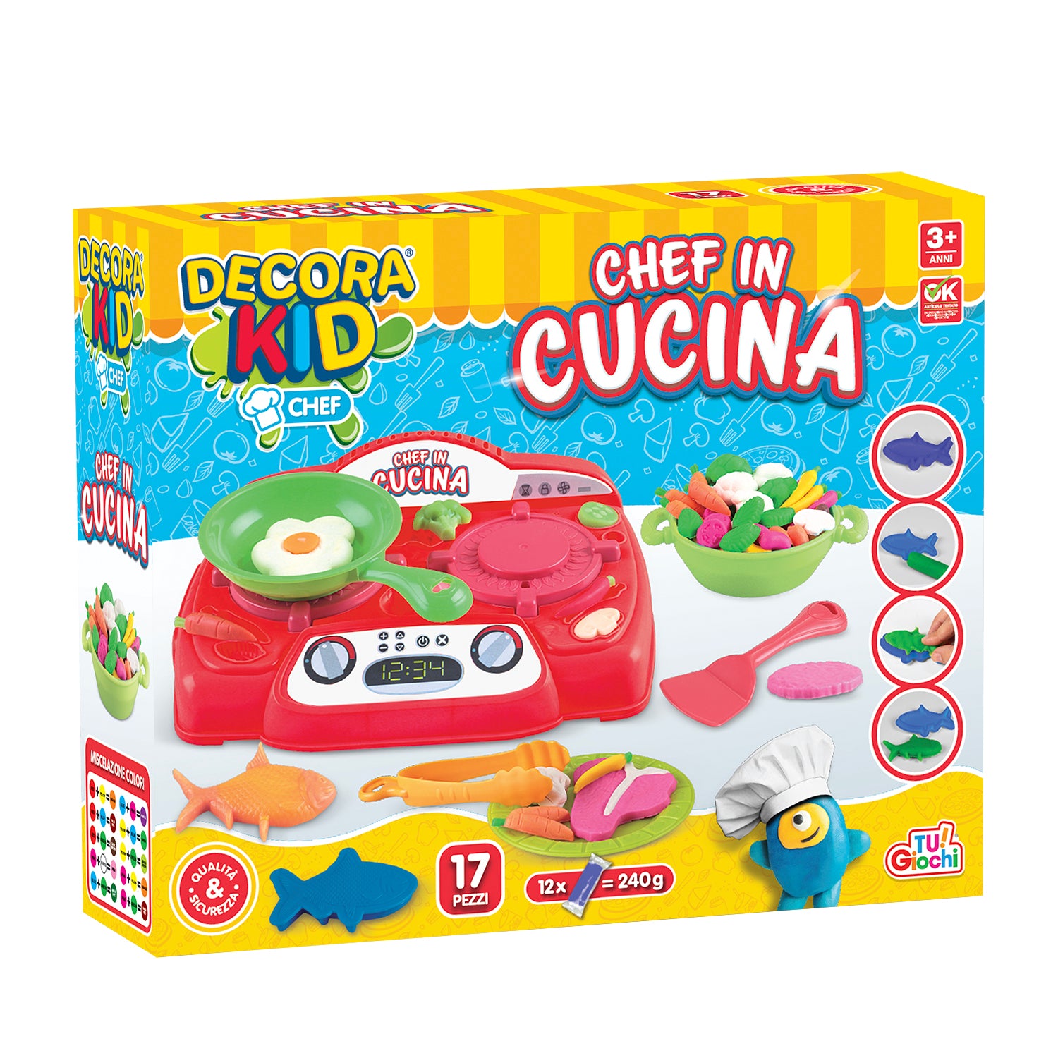 TU GIOCHI - Decora Kid Chef in Cucina 17 Pezzi