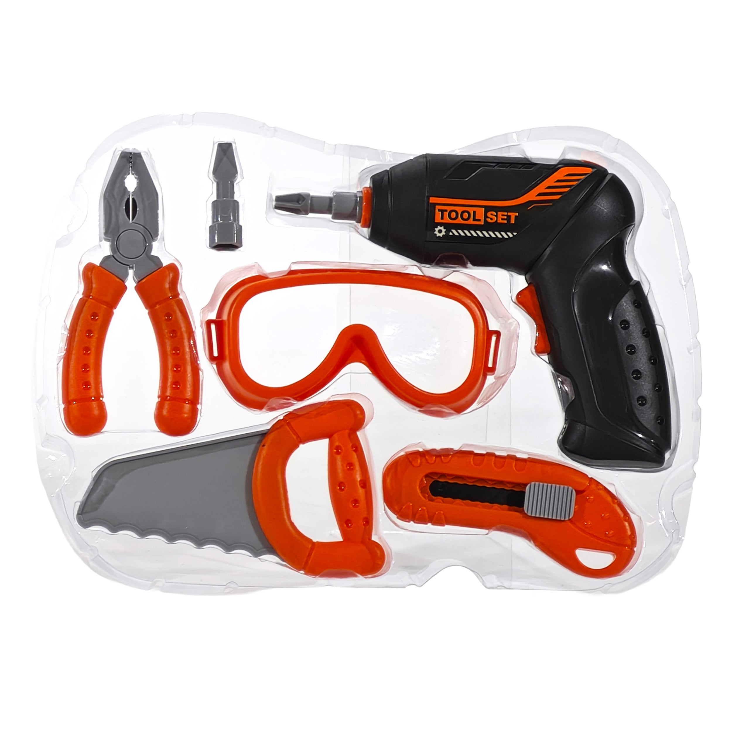 TU GIOCHI - Tool Set Valigetta Attrezzi 24 Pezzi con Giravite Elettrico