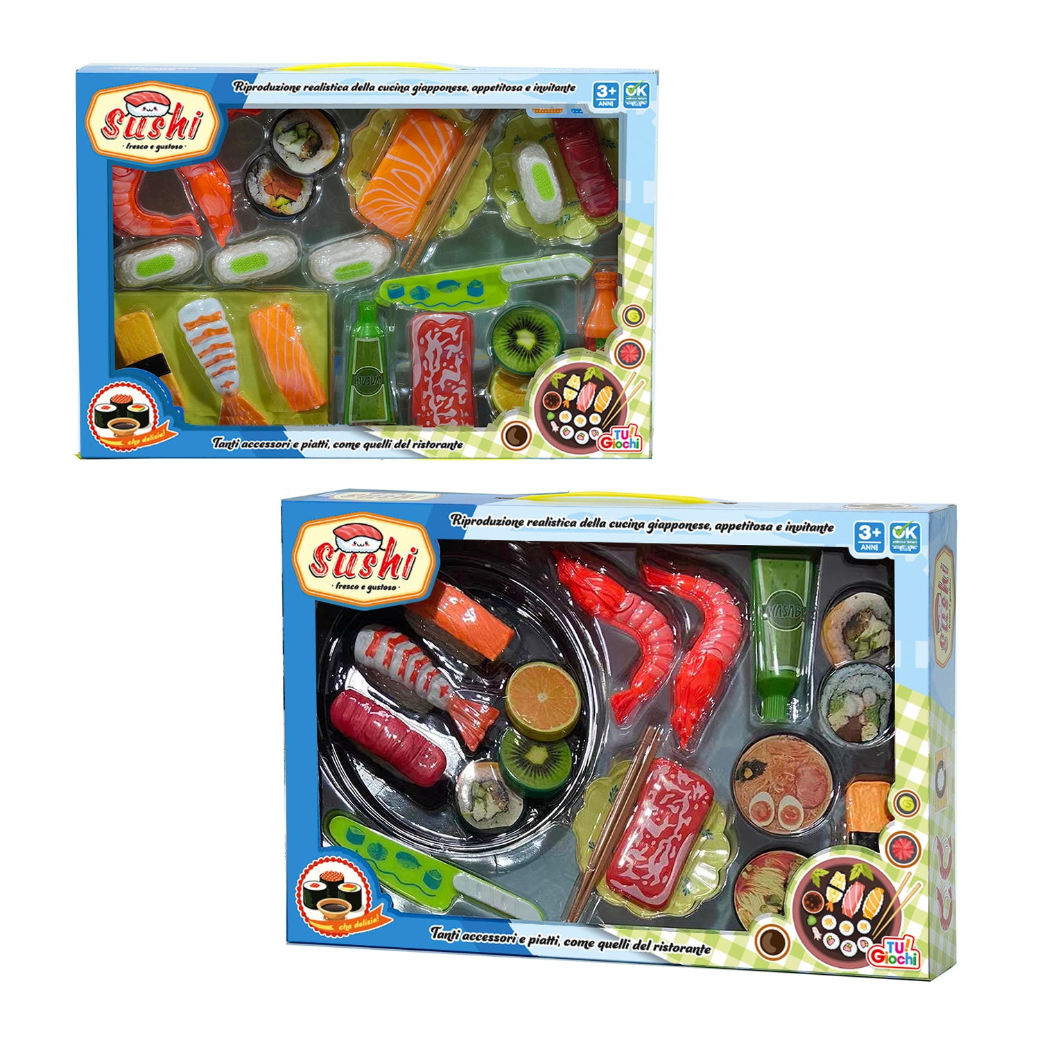 TU GIOCHI - Set Sushi Giocattolo per Bambini - Fresco e Gustoso