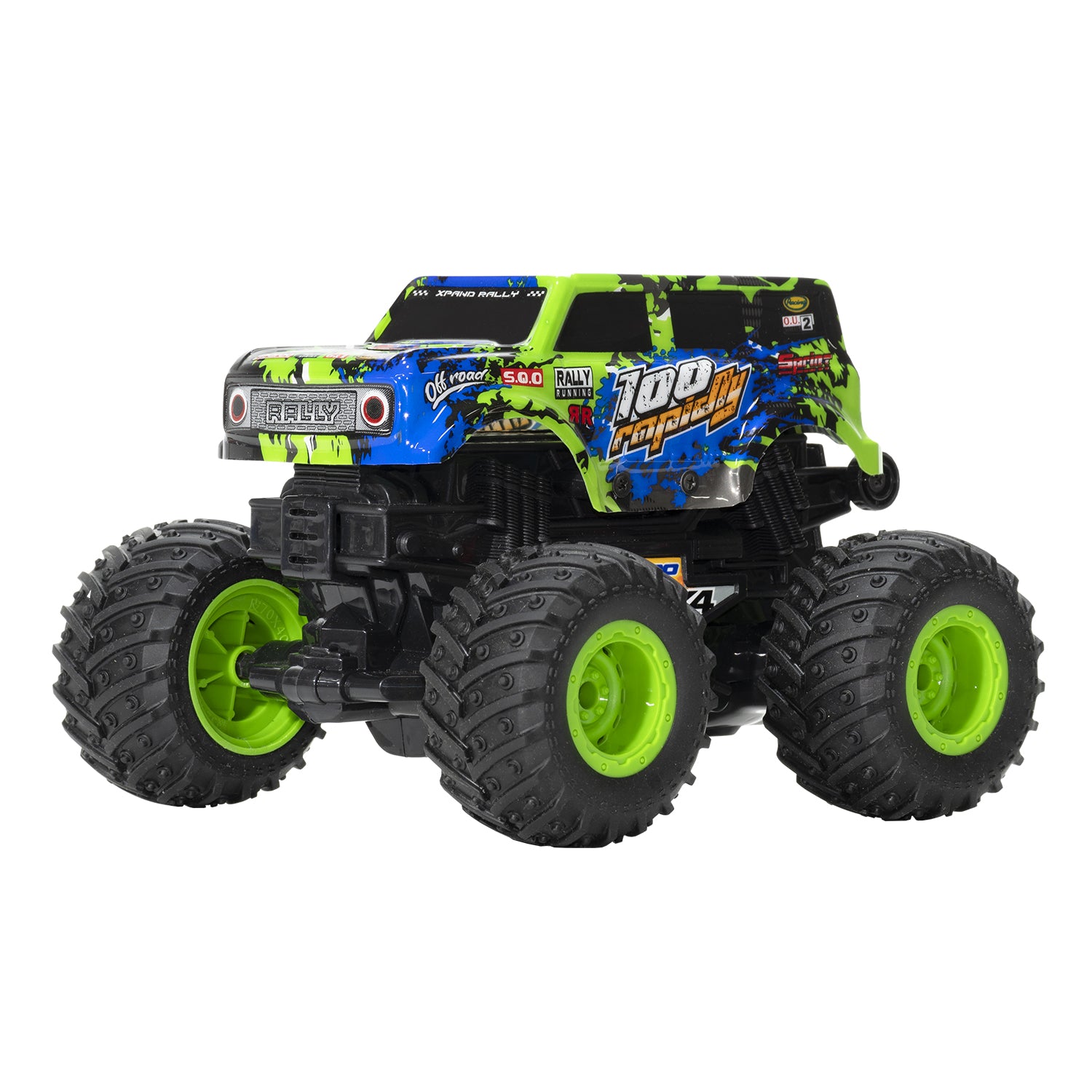 TU GIOCHI - Monster Rapidity 100 Auto Giocattolo a Frizione con Luci e Suoni