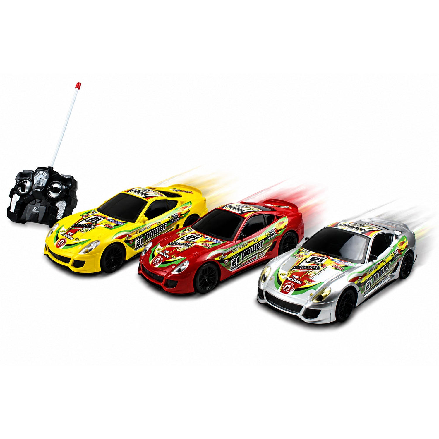 TU GIOCHI - Auto Sportiva Radiocomandata Super Car Racing 1:16 con Fari LED 5+ Anni