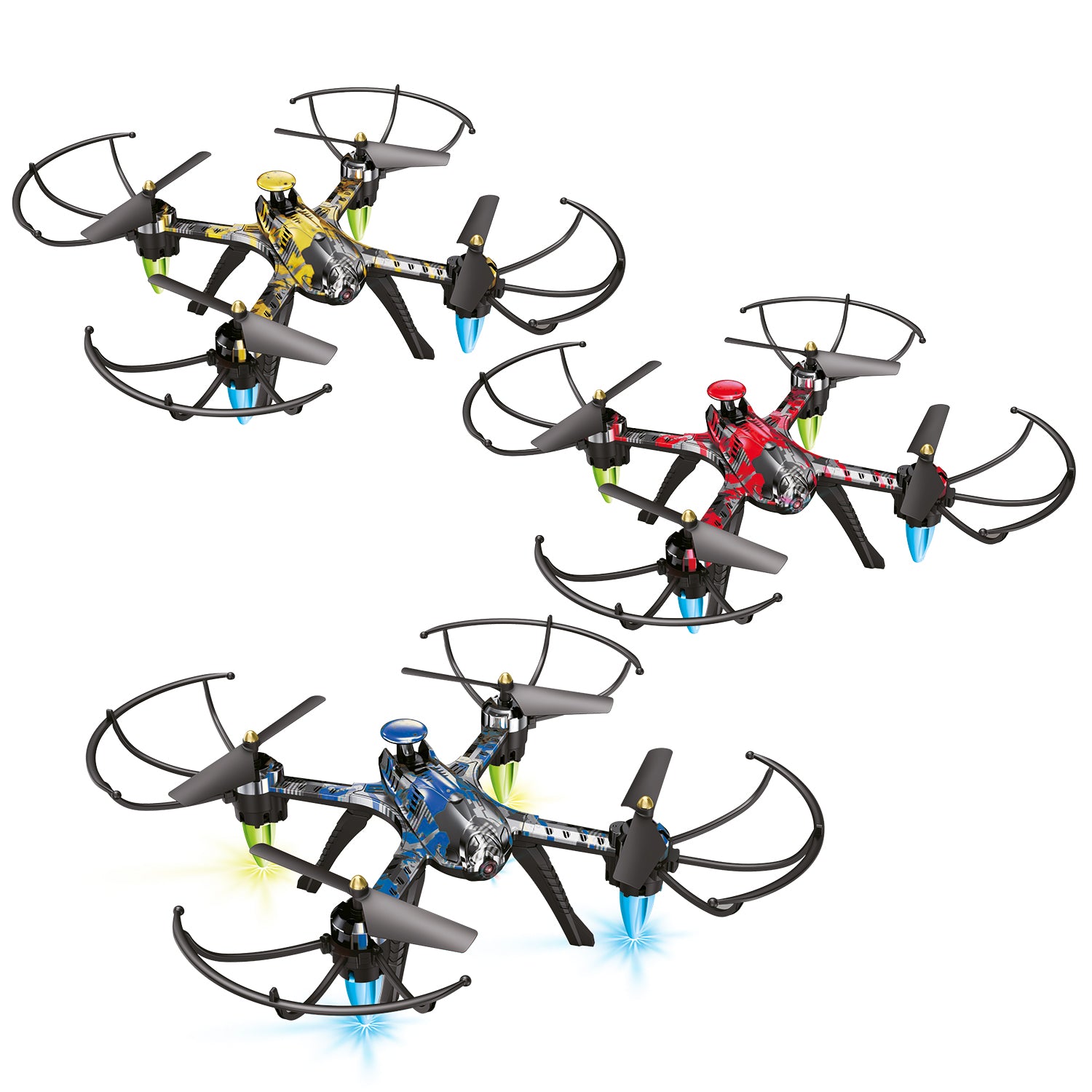 DICTROLUX - Drone Radiocomandato Wraptor 2,4 GHz con Guanto Sensoriale e Radiocomando