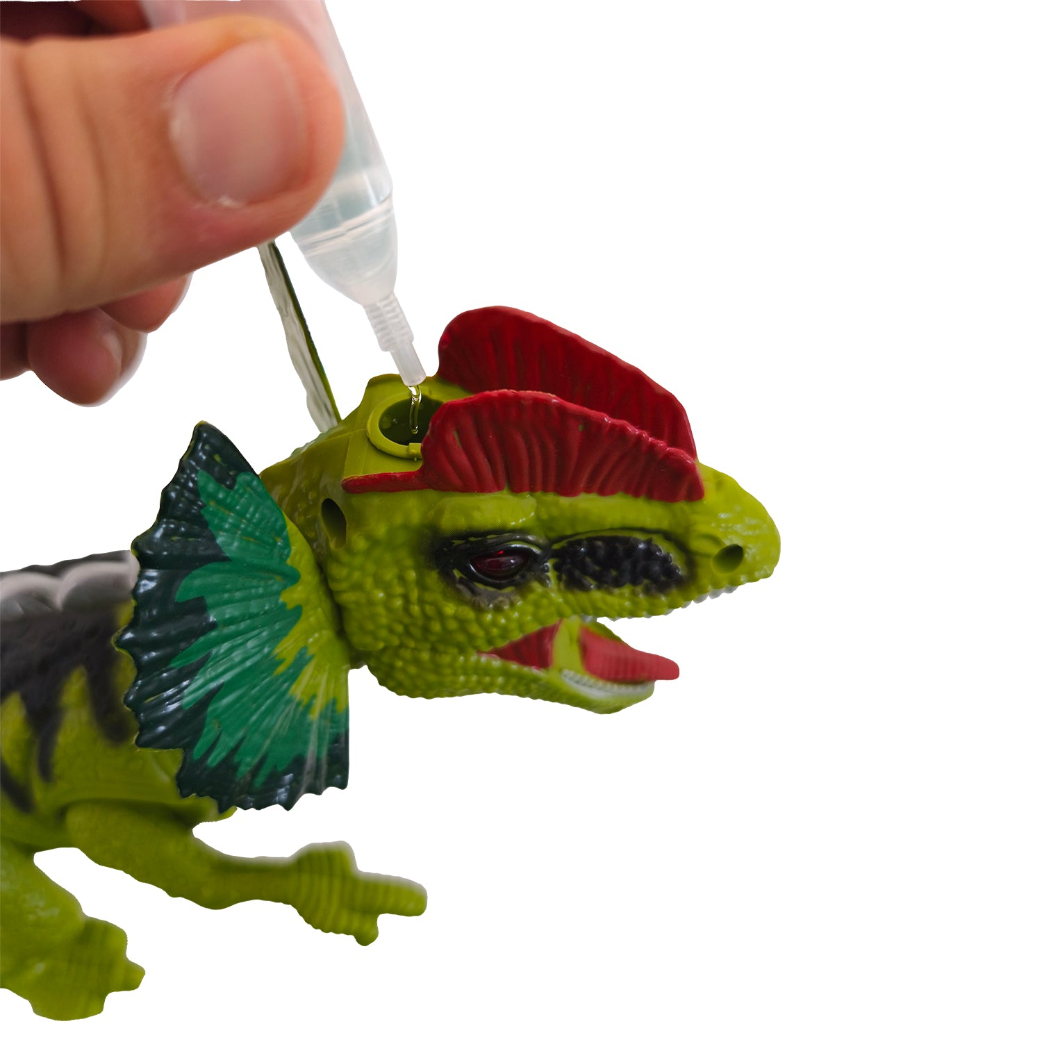 TU GIOCHI - Dinosaur World Dinosauro Radiocomandato con Effetto Spray, Luci e Suoni 5+ Anni