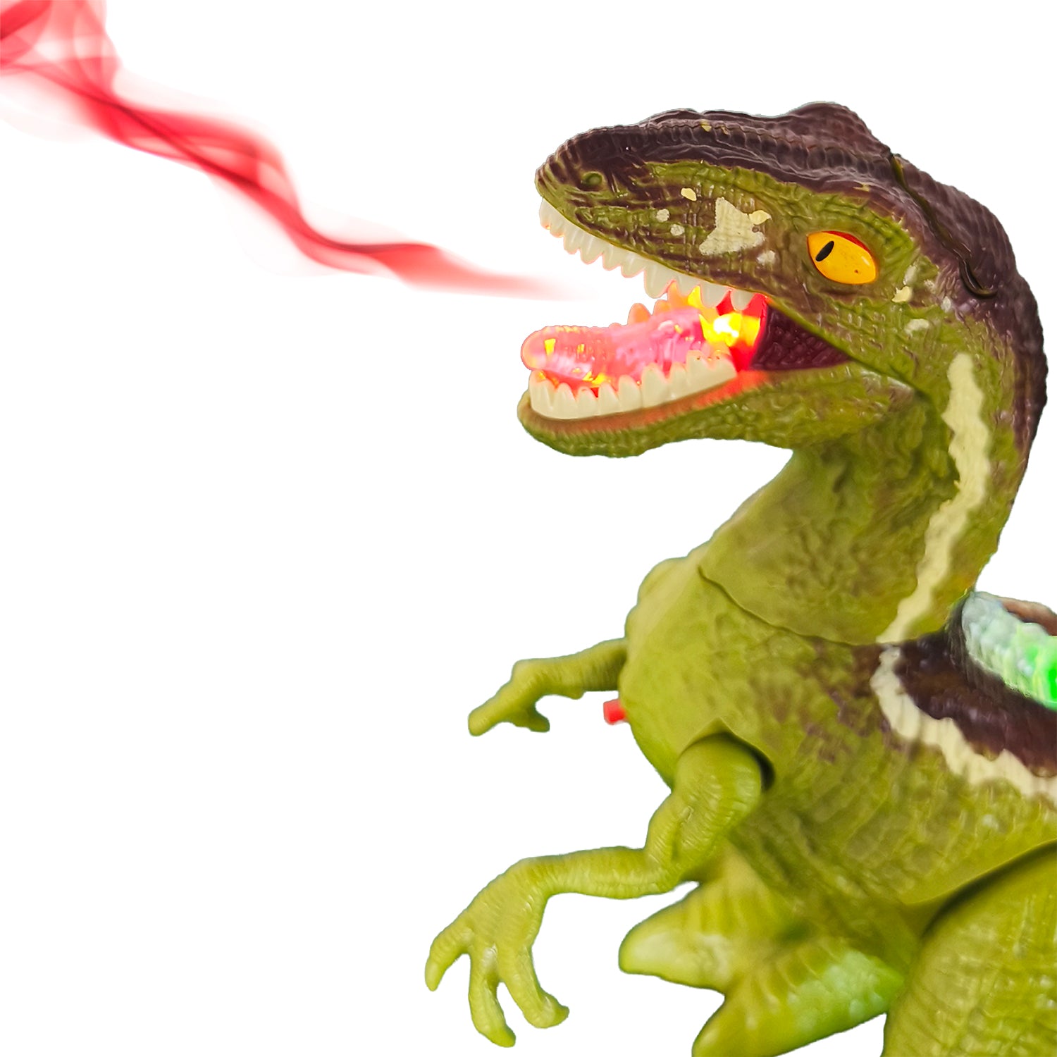 TU GIOCHI - Dinosaur World Raptor Radiocomandato 2,4 GHz con Controller Giroscopico, Spray e Luci 5+ Anni