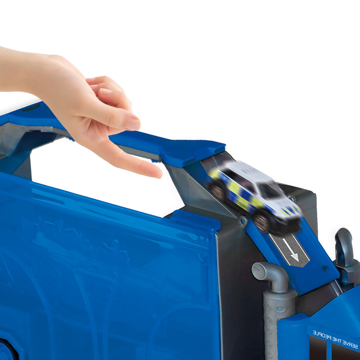 TU GIOCHI - Camion Container Trasformabile 2 in 1 con Pista e Veicoli 3+ Anni