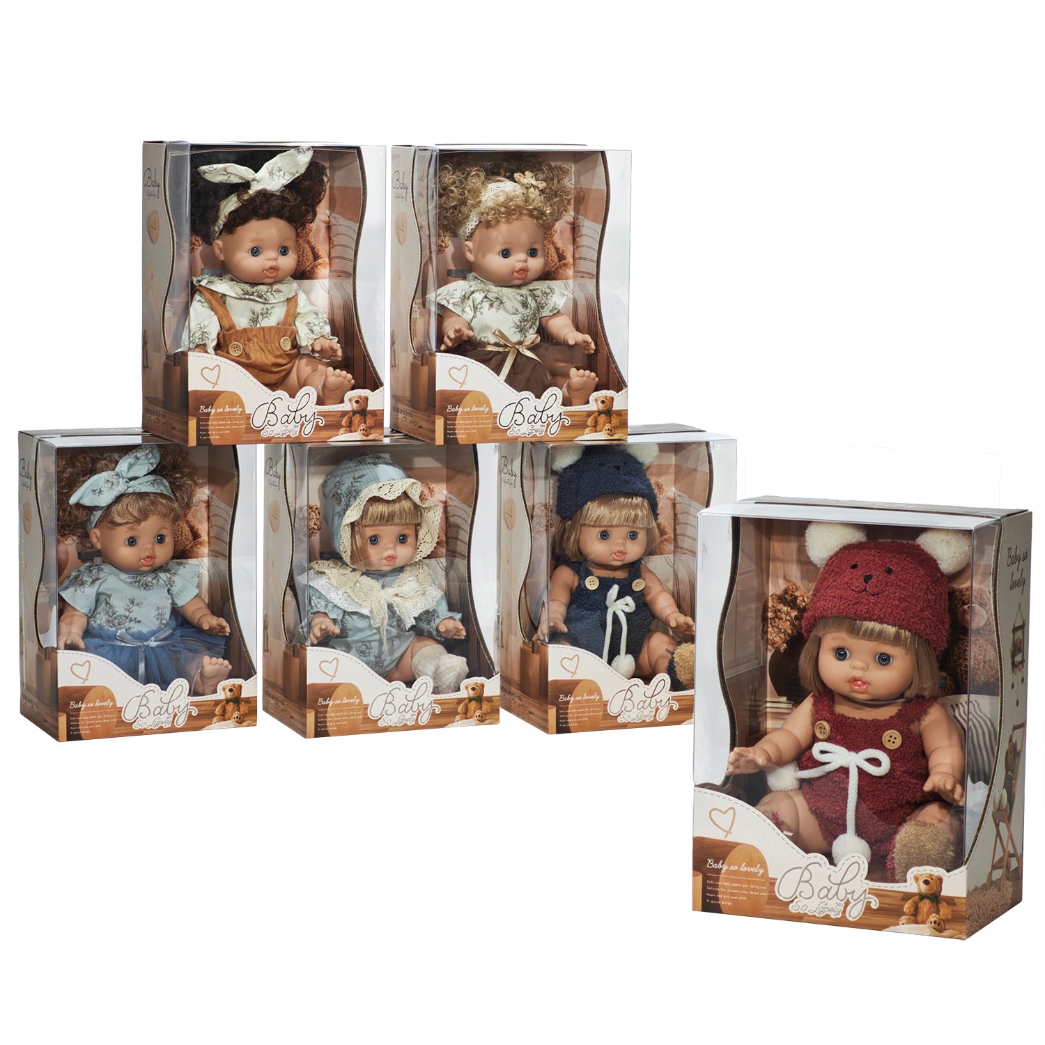 TU GIOCHI - Bambolotto Baby So Lovely con Vestitino e Cappellino 3+ Anni