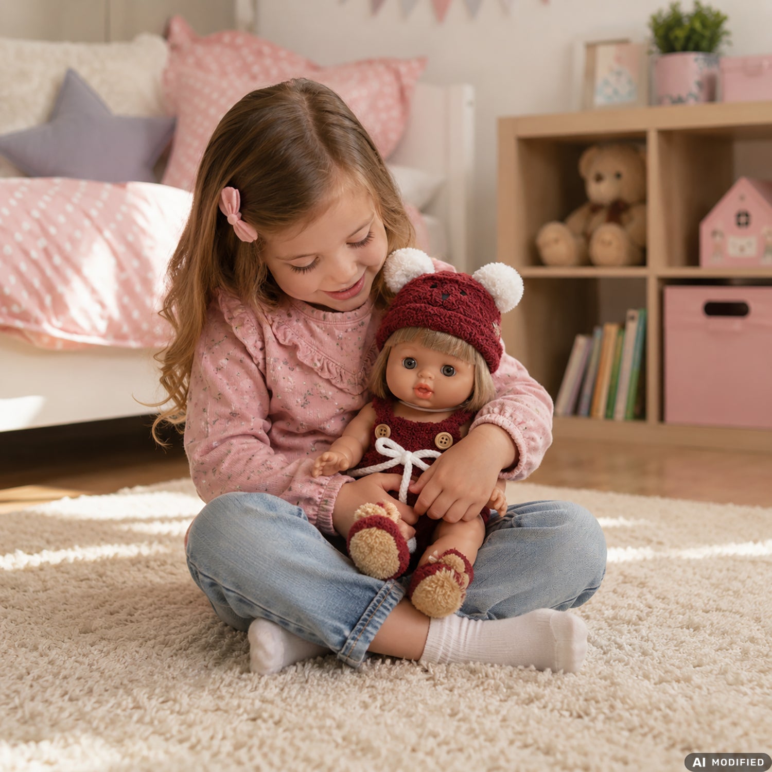 TU GIOCHI - Bambolotto Baby So Lovely con Vestitino e Cappellino 3+ Anni