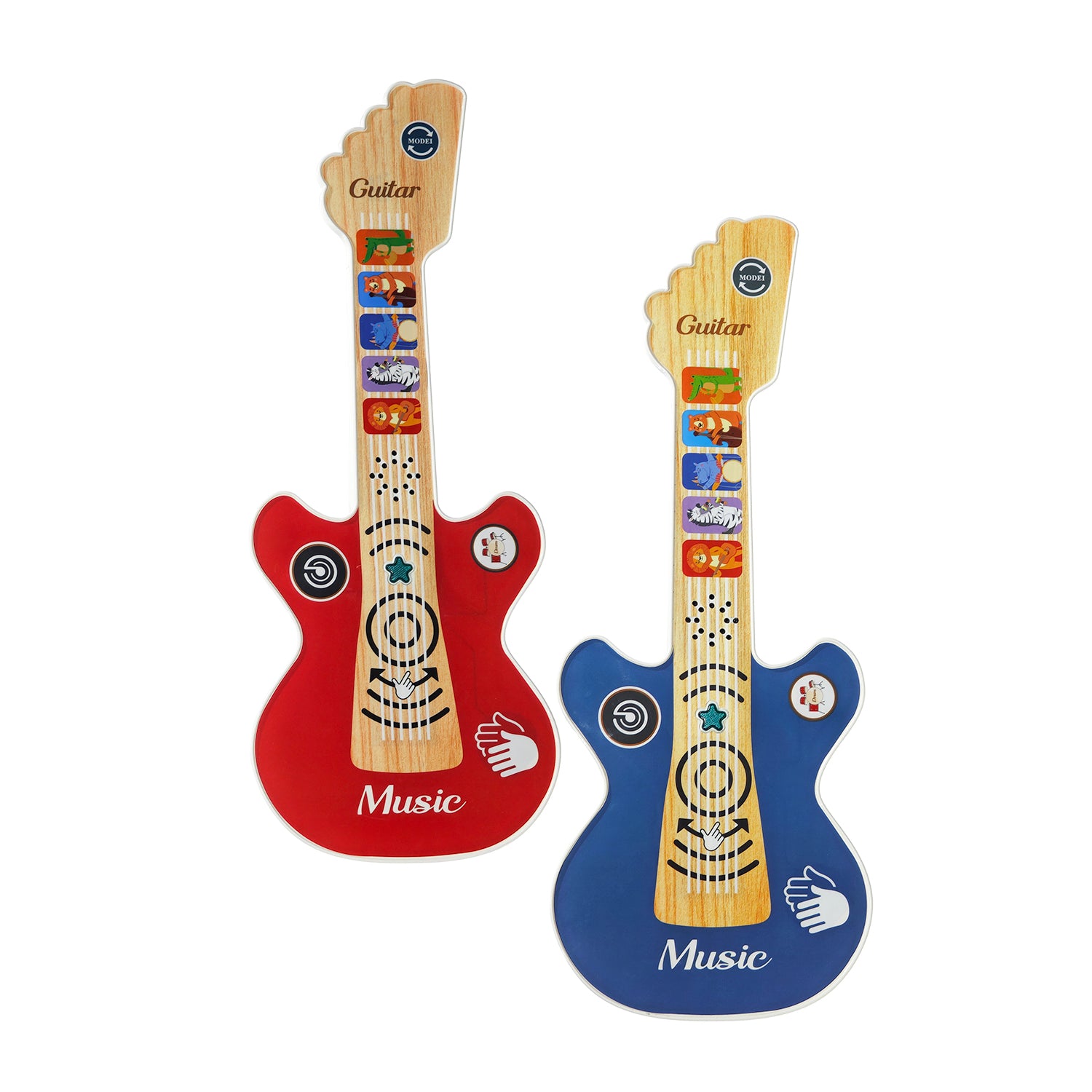 TU GIOCHI - Chitarra Touch Interattiva per Bambini con Melodie e Suoni Guitar Music 3+ Anni