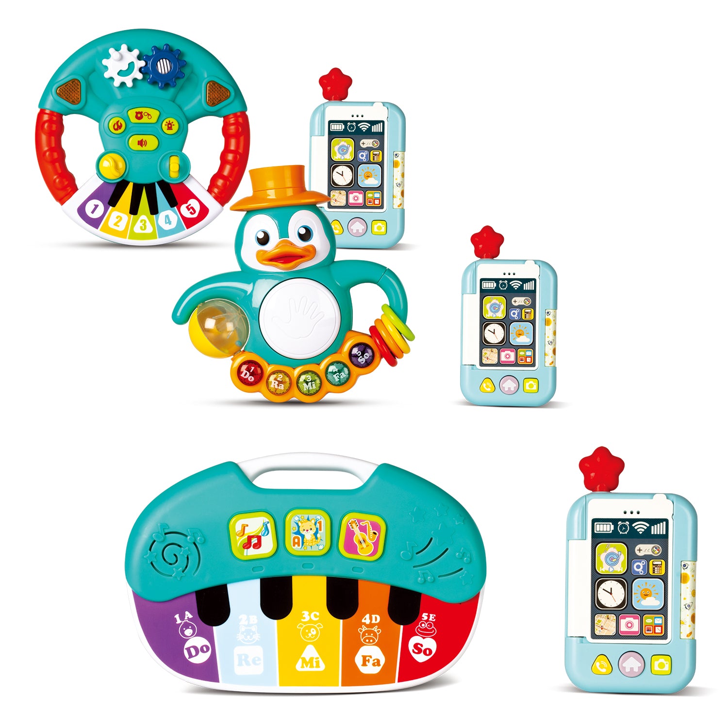 TU GIOCHI - Smart Baby Set Gioca & Impara con Telefono 6+ Mesi