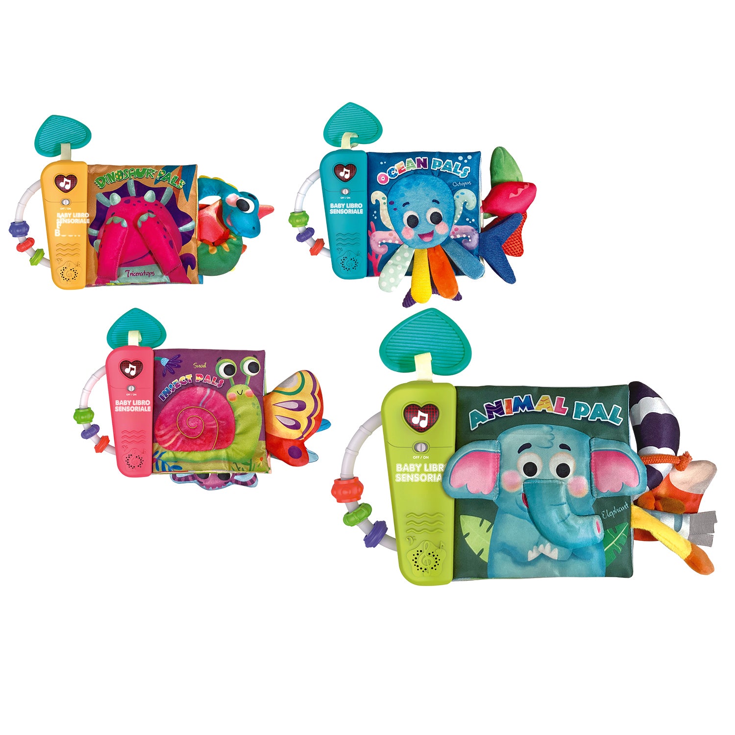 TU GIOCHI - Baby Libro Sensoriale Gioca & Impara Musicale con Pagine Tattili 6+ Mesi