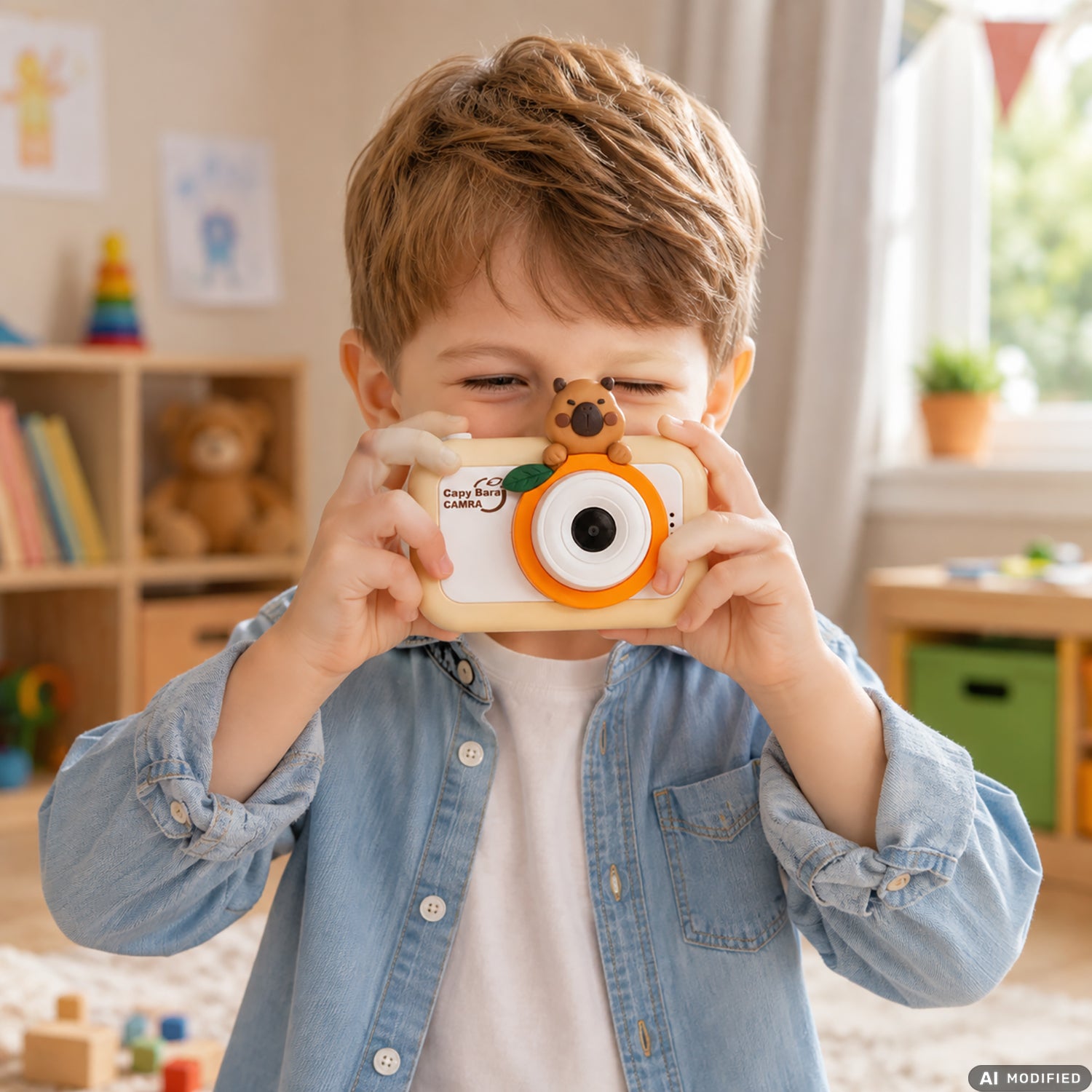 DICTROLUX - Mini Fotocamera Digitale per Bambini 4 in 1 con Giochi e Filtri Selfie 3+ Anni
