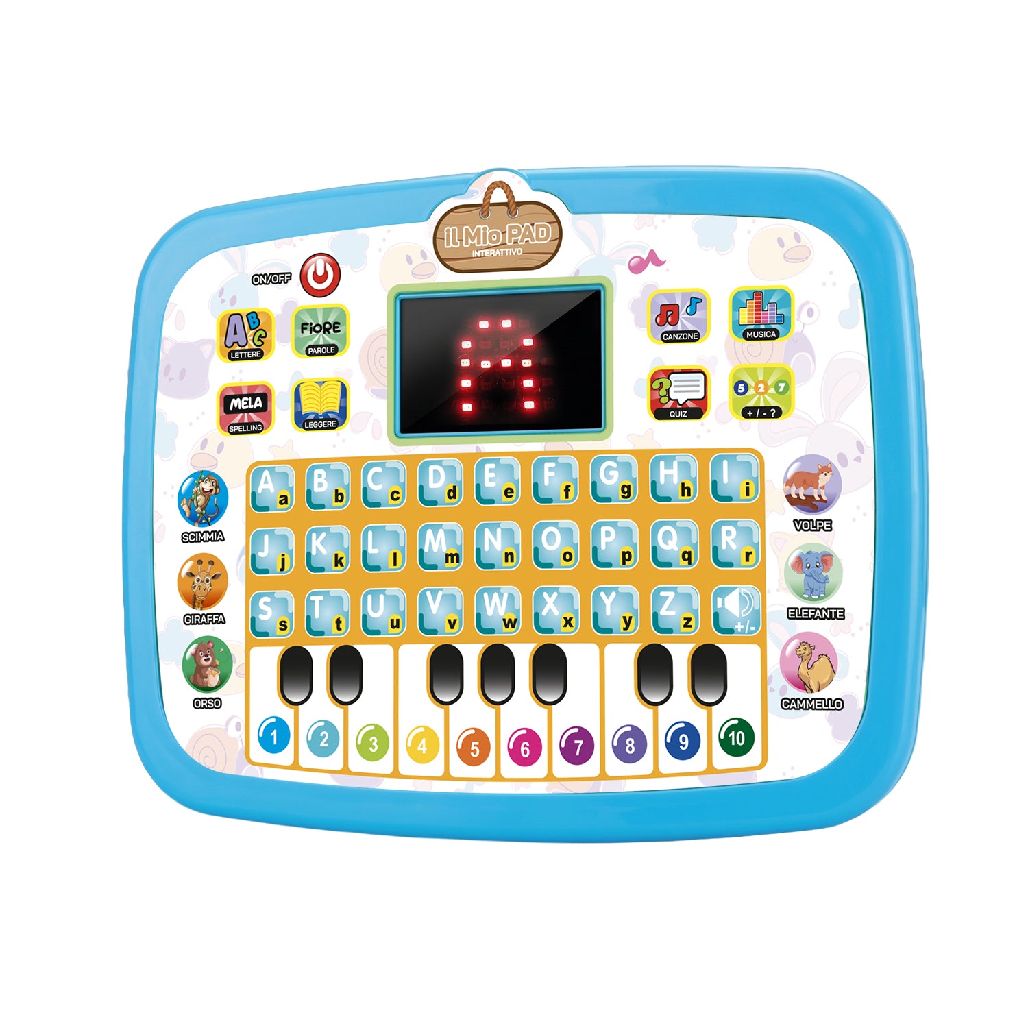 TU GIOCHI - Il Mio Pad Interattivo Educativo con Quiz, Musica e Tastiera 3+ Anni