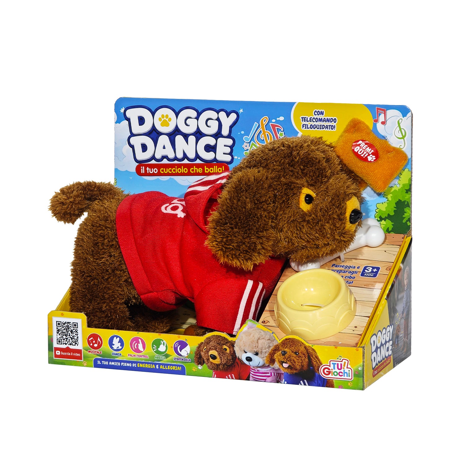 Doggy Dance Cucciolo Interattivo Musicale con Telecomando Filoguidato 3+ Anni