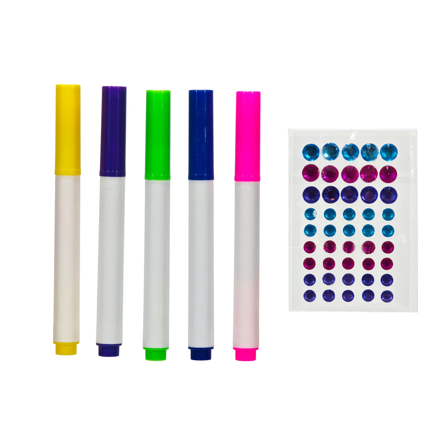 TU GIOCHI - Borraccia da Colorare 500 ml con Pennarelli e Gemme Adesive 6+ Anni