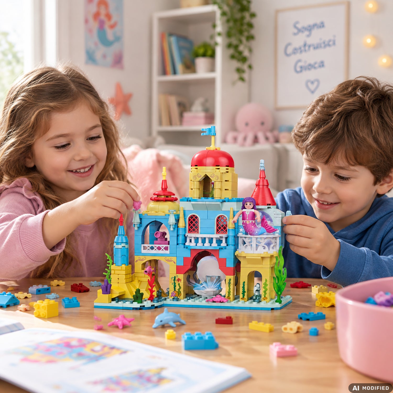 TU GIOCHI - Set Costruzioni Castello delle Sirene 6+ Anni