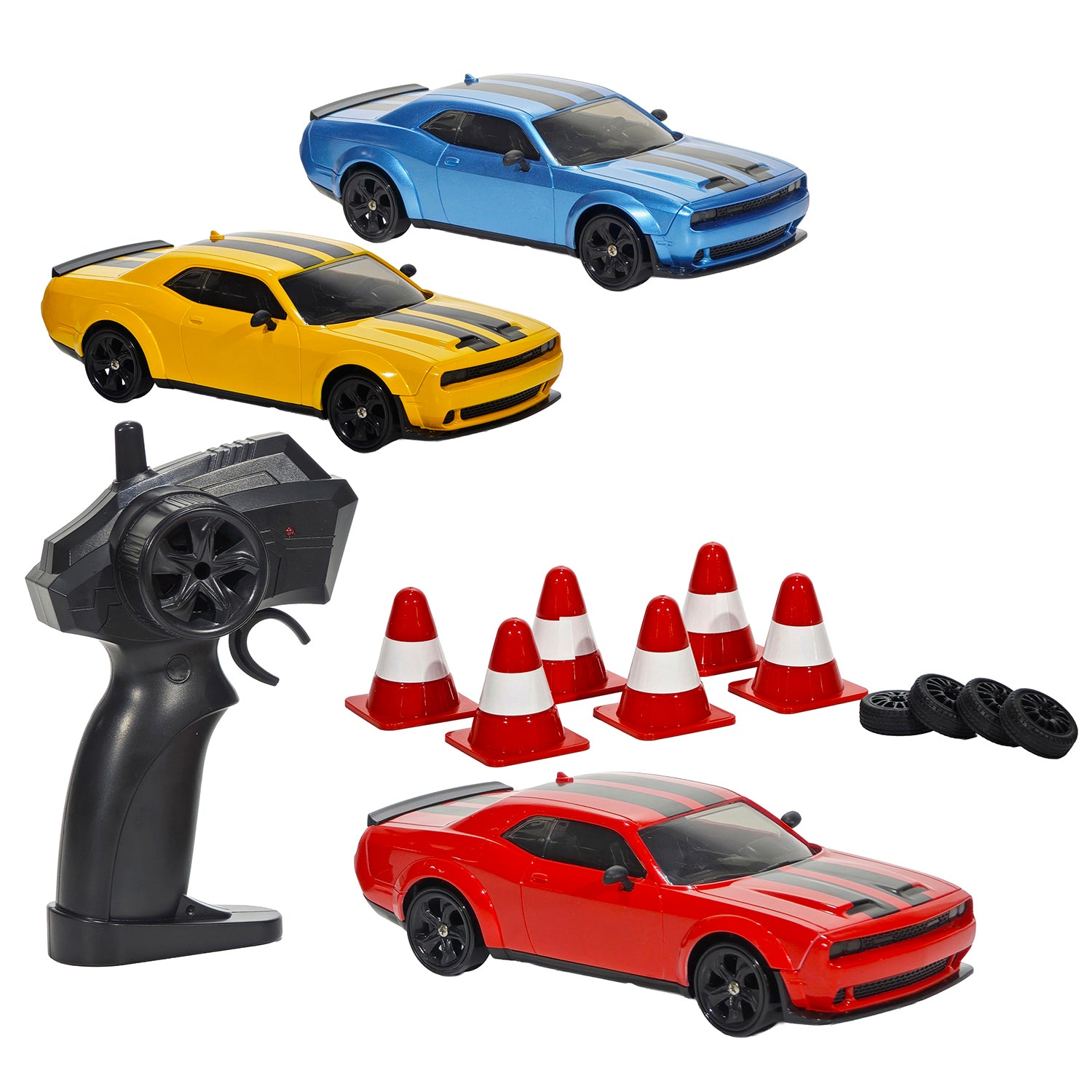 TU GIOCHI - DK Drift Supercar Auto Radiocomandata Drift 1:24 con Luci LED e Funzione Turbo 5+ Anni