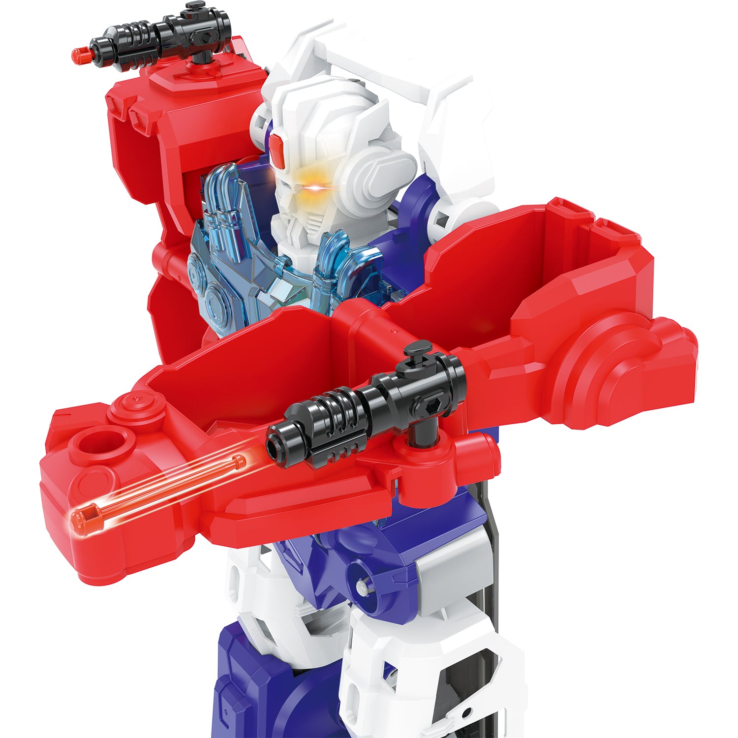 TU GIOCHI - Robot Trasformabile 2 in 1 con 10 Mini Robot, Luci e Suoni 3+ Anni
