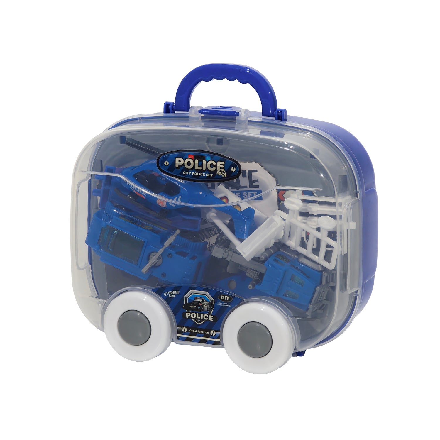 TU GIOCHI - Mini Storage Garage 2 in 1 Playset Portatile con Veicoli 3+ Anni