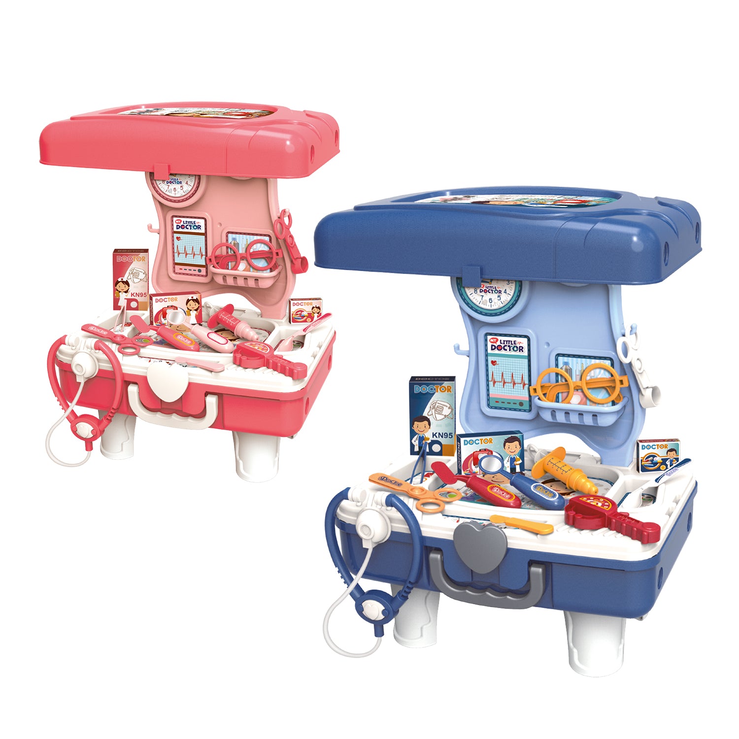TU GIOCHI - My Little Doctor Set Medico 2 in 1 Trasformabile in Trolley con 14 Accessori 3+ Anni