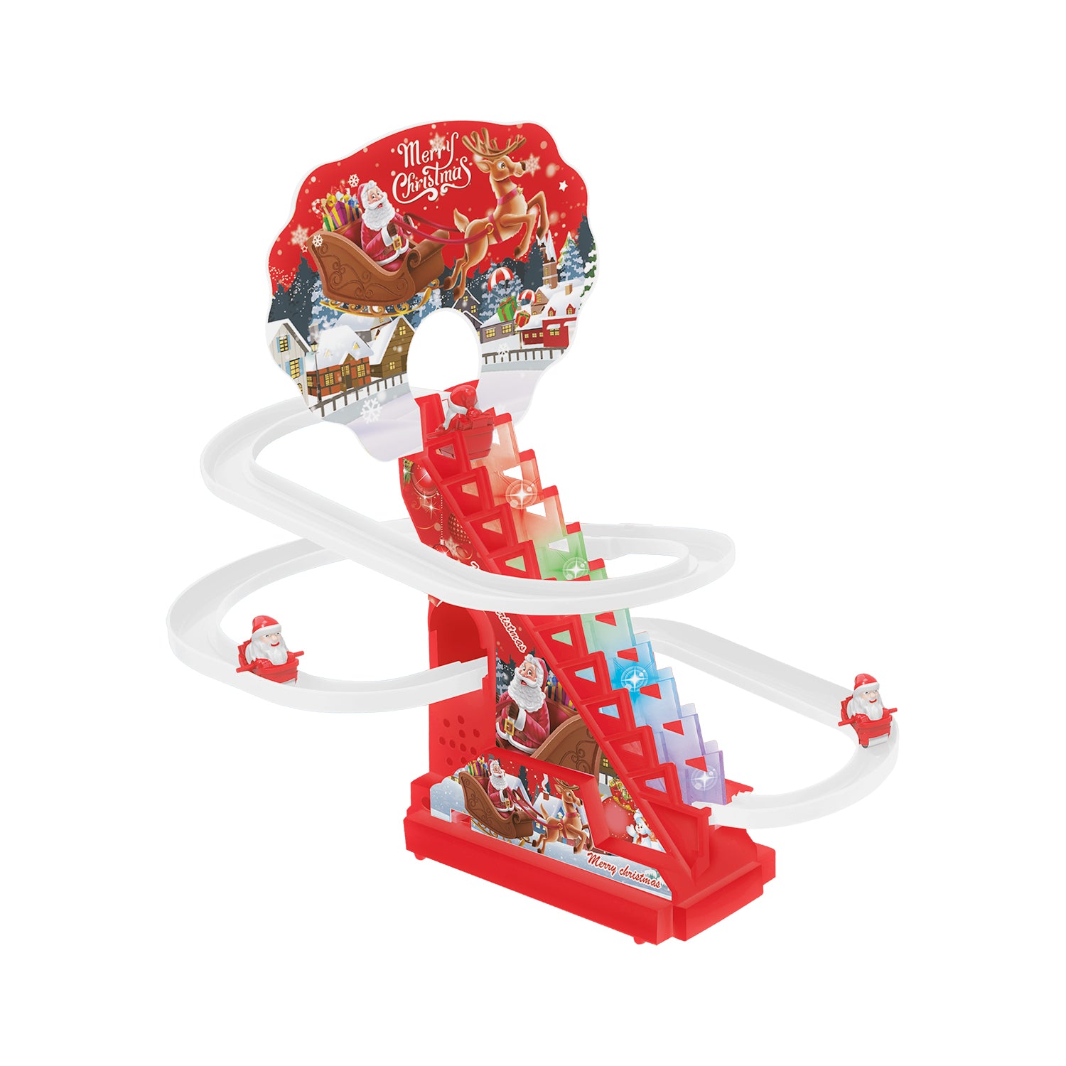 VESTIAMO CASA GRAN NATALE - Gioco Natalizio Santa’s Slide con Pista e Babbo Natale
