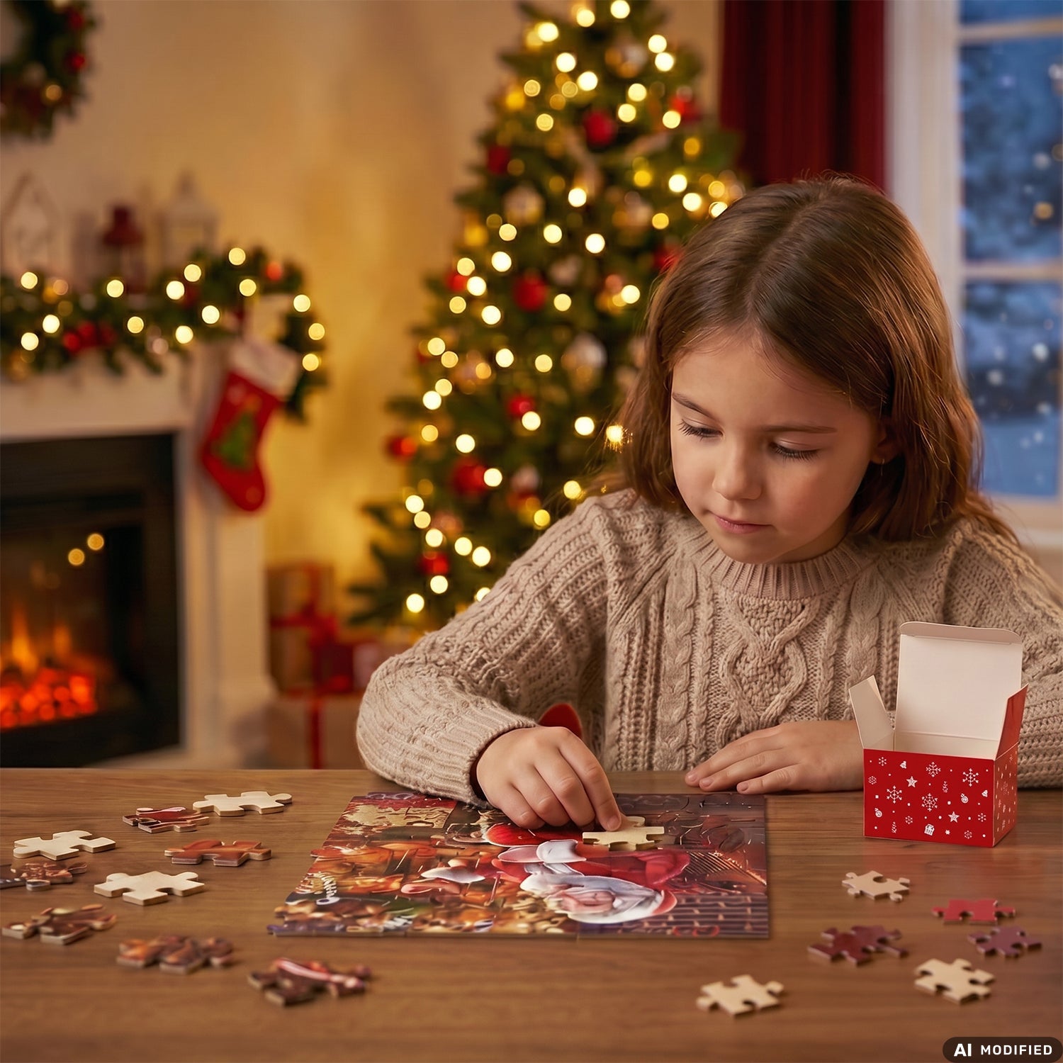 VESTIAMO CASA GRAN NATALE - Puzzle Calendario dell’Avvento Natale 1000 Pezzi con 24 Scatoline