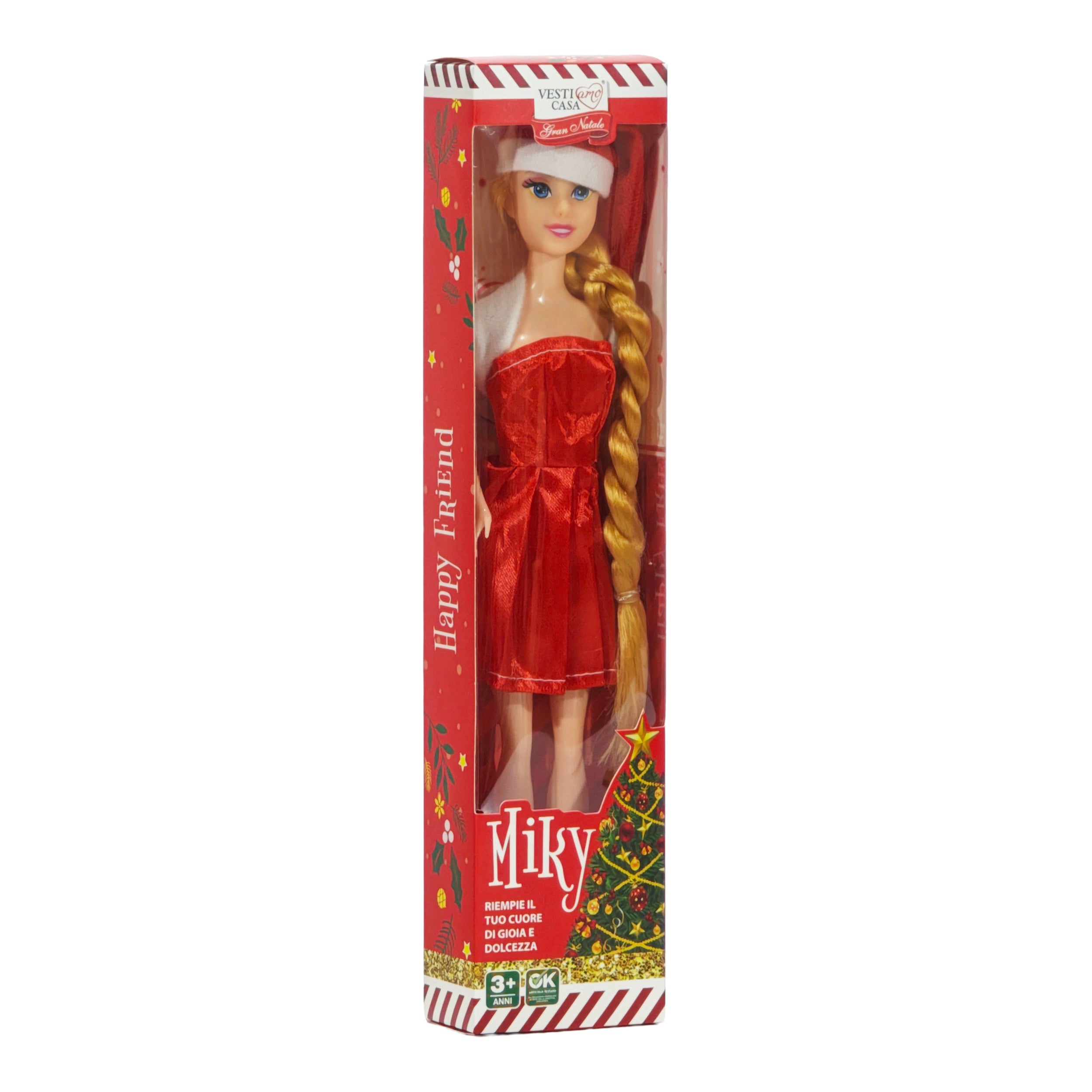 VESTIAMO CASA GRAN NATALE - Bambola Natalizia Miky - Riempie il tuo cuore di gioia