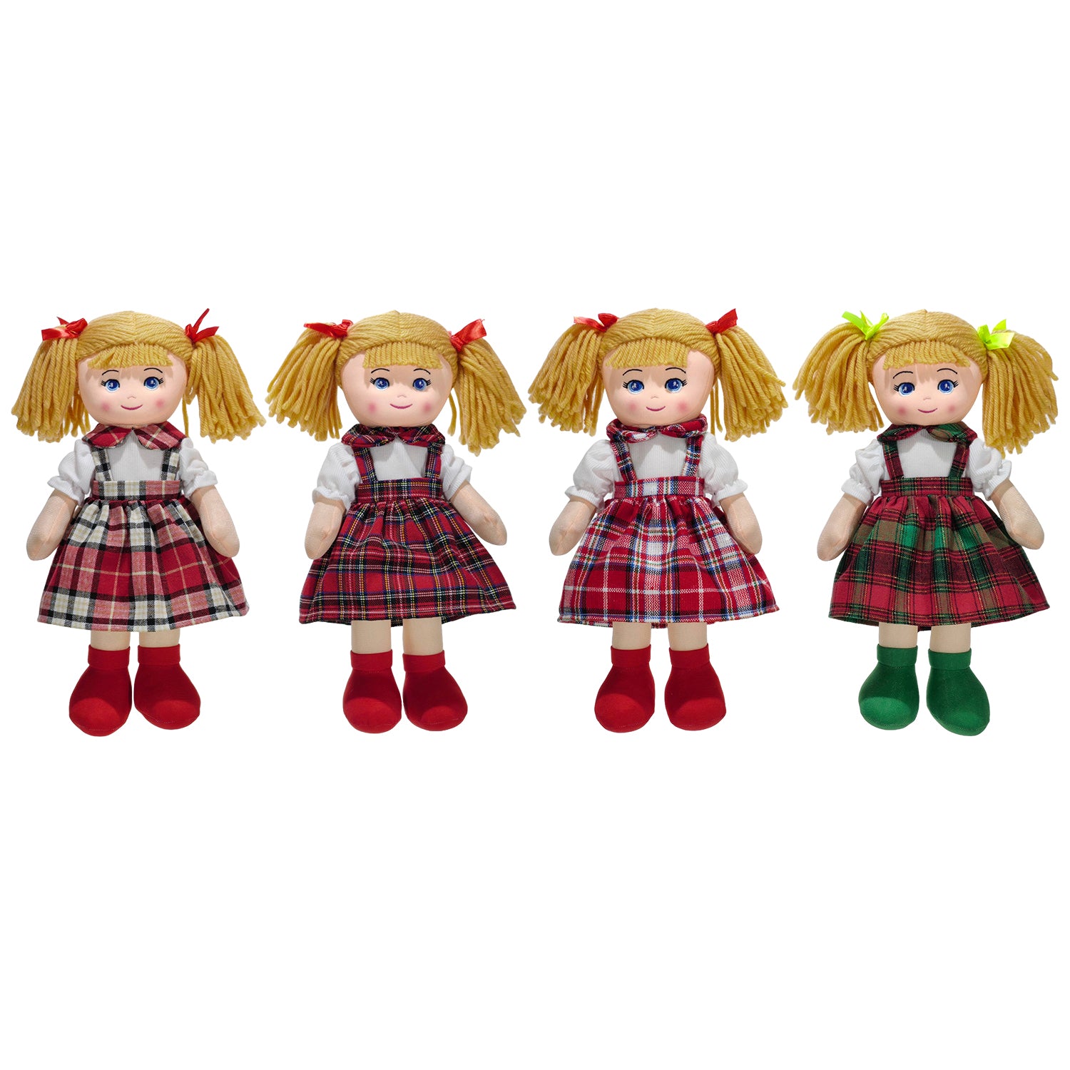 Peluche Di Nonna Natale 23 Cm | Bambola Morbida Natalizia Con Pupazzo Di Neve E Renna, Regalo Per Bambini - 3