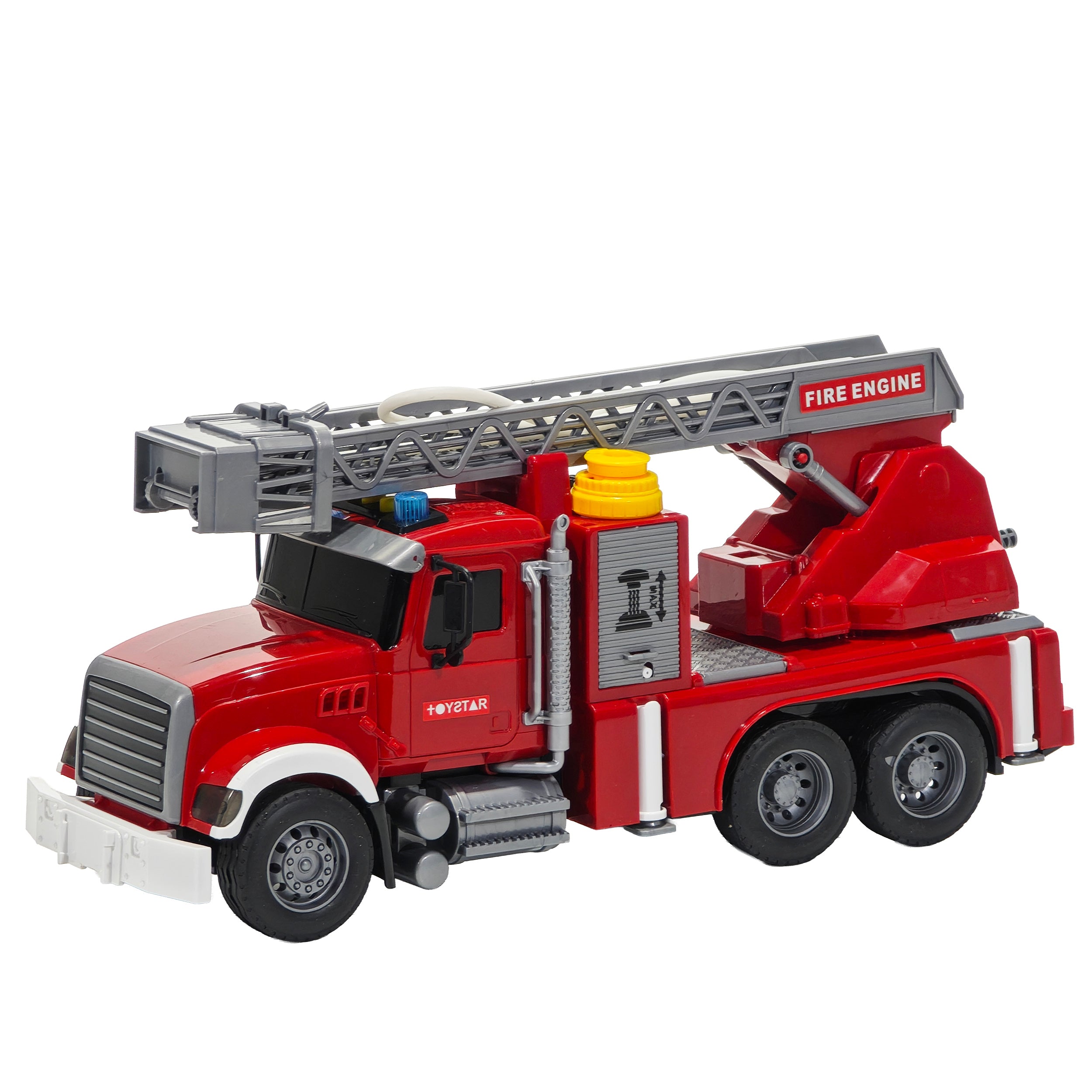 TU GIOCHI - Camion Realistici – Camion dei Pompieri con Scala & Camion Betoniera con Luci e Suoni